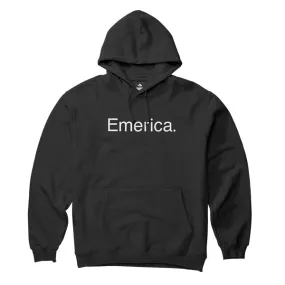 EMERICA PURE LOGO HOODIE - BLACK