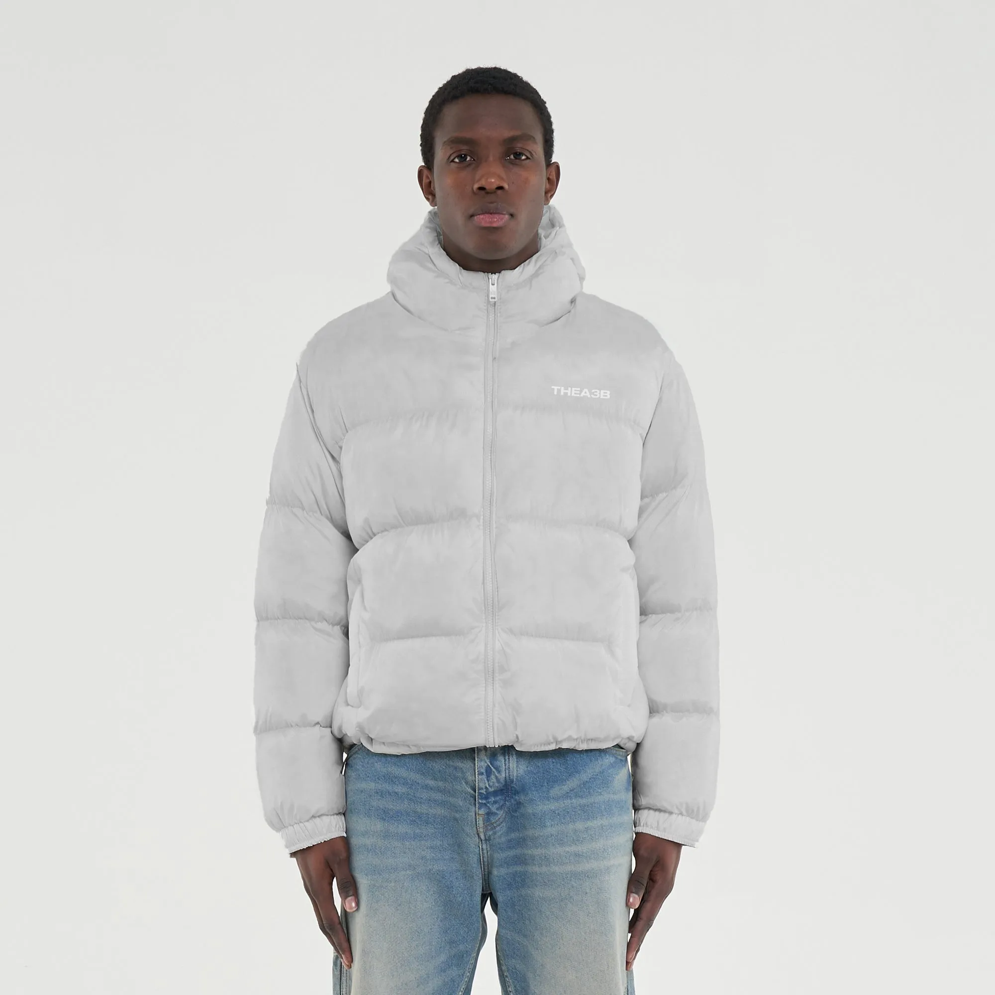 ESSENCE LOGO PUFFER FROSTED - STONE