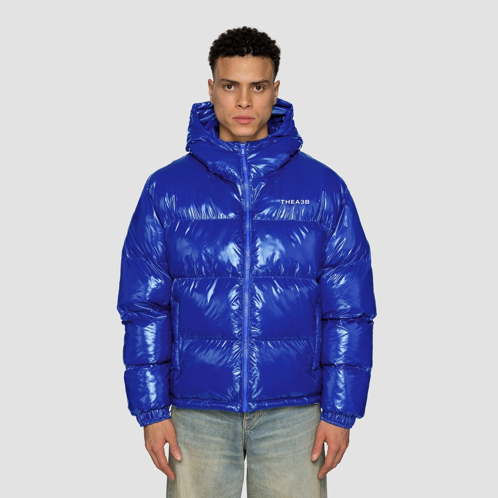 ESSENCE LOGO PUFFER SHINE - OCEAN