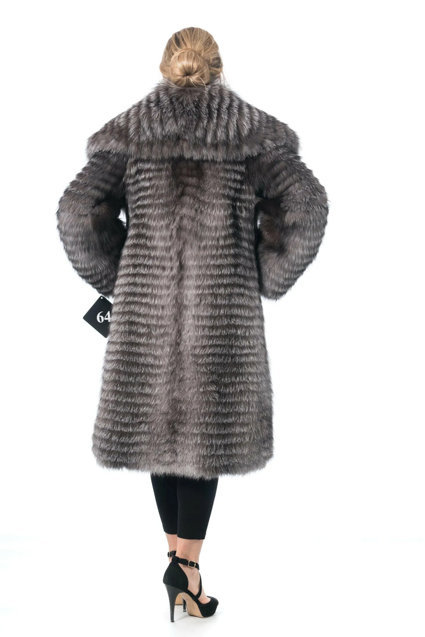 Fox Fur Coat with Princess Collar