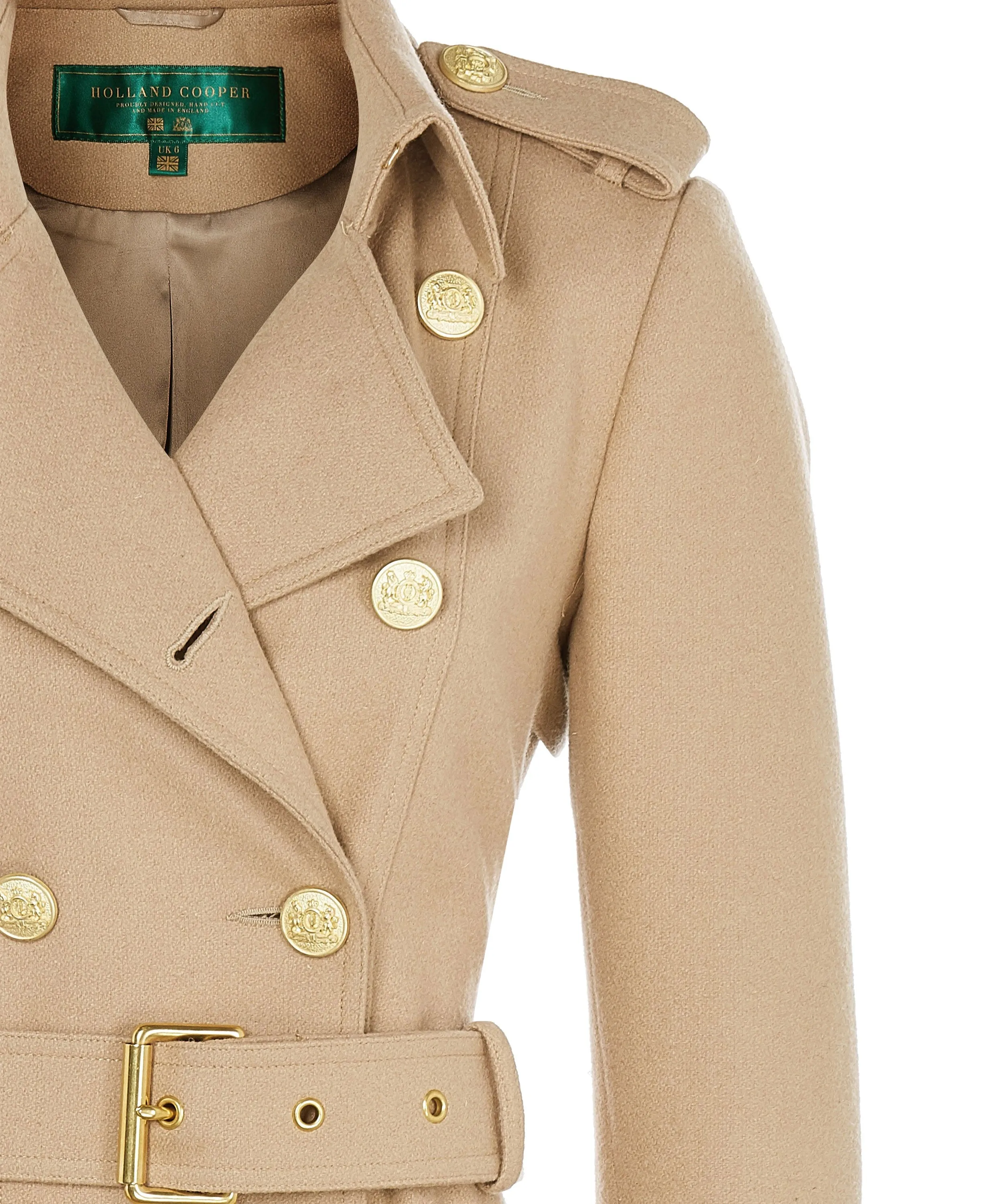 Full Length Marlborough Trench Coat - Camel