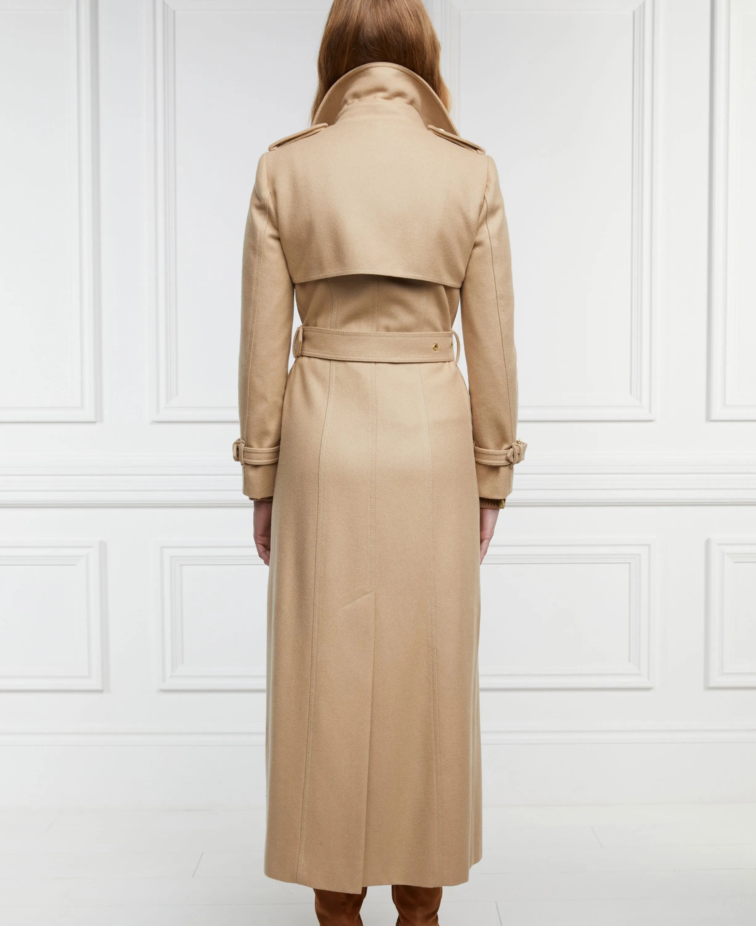 Full Length Marlborough Trench Coat - Camel