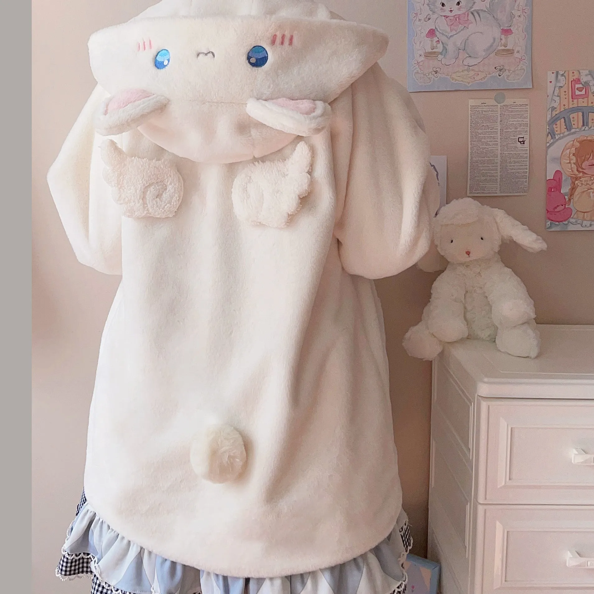 [Fully Payment Reservsation] Kawaii Sleepy Bear Cute Cat Winter Lolita Coat SP18408