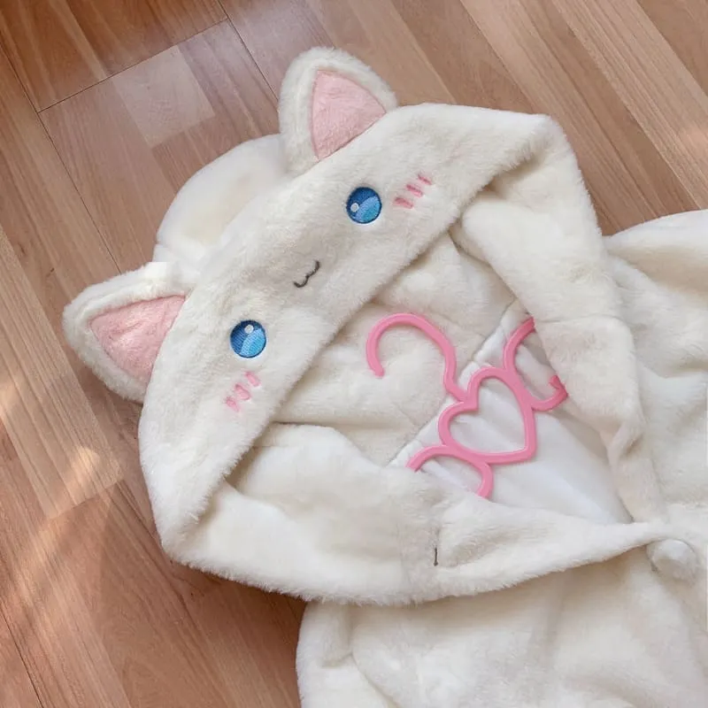 [Fully Payment Reservsation] Kawaii Sleepy Bear Cute Cat Winter Lolita Coat SP18408