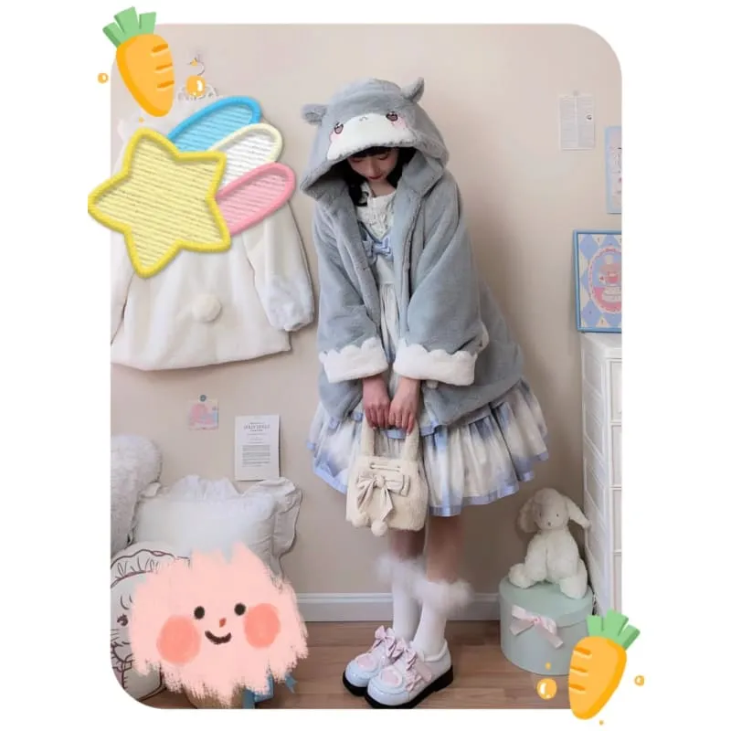 [Fully Payment Reservsation] Kawaii Sleepy Bear Cute Cat Winter Lolita Coat SP18408