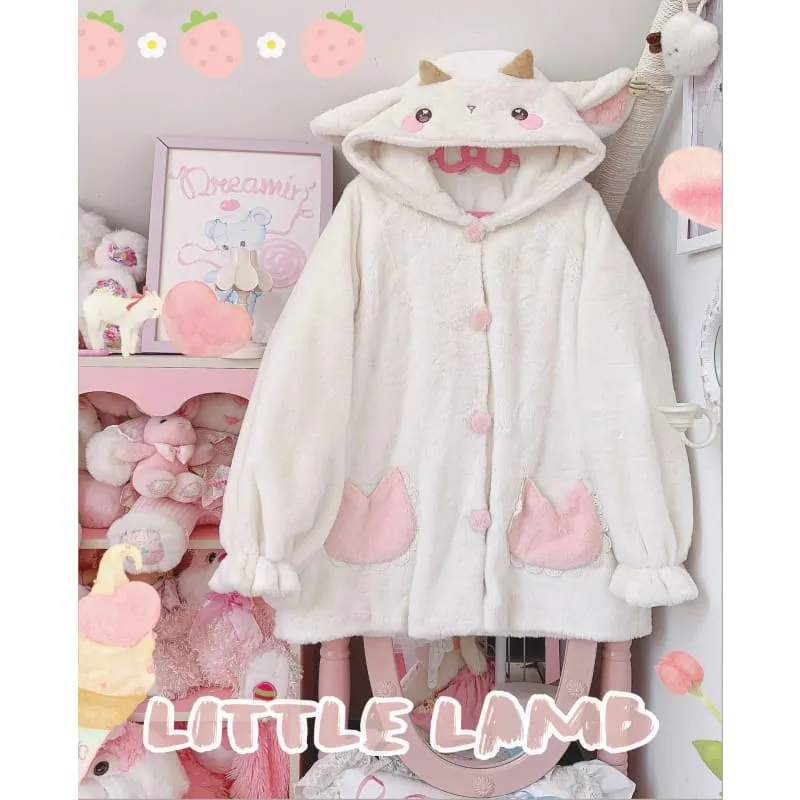 [Fully Payment Reservsation] Kawaii Sleepy Bear Cute Cat Winter Lolita Coat SP18408