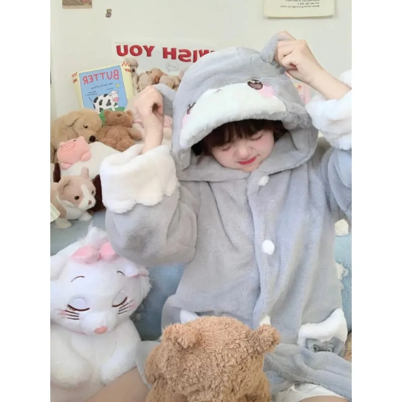 [Fully Payment Reservsation] Kawaii Sleepy Bear Cute Cat Winter Lolita Coat SP18408