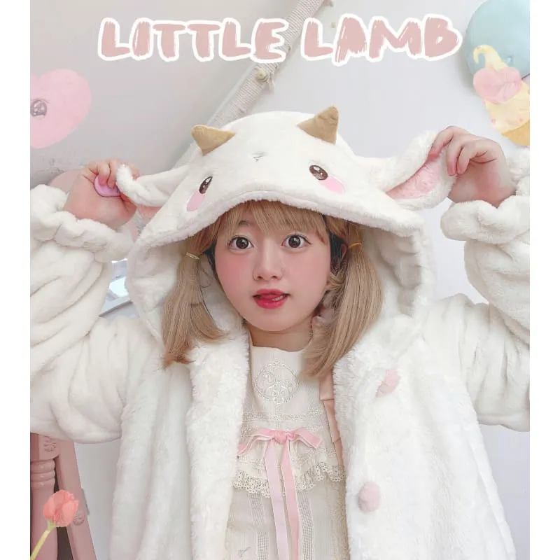 [Fully Payment Reservsation] Kawaii Sleepy Bear Cute Cat Winter Lolita Coat SP18408