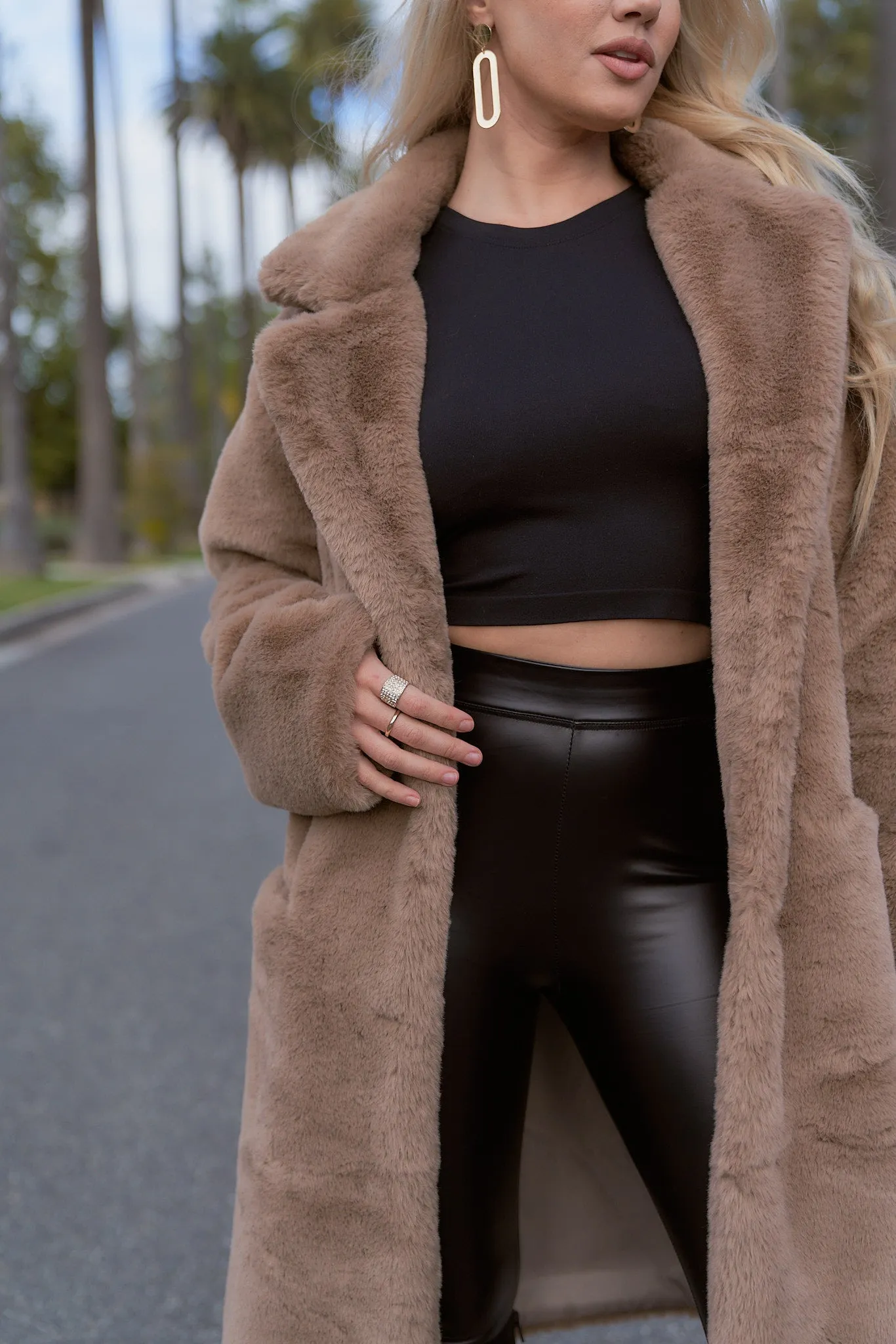 Fur Trench Coat