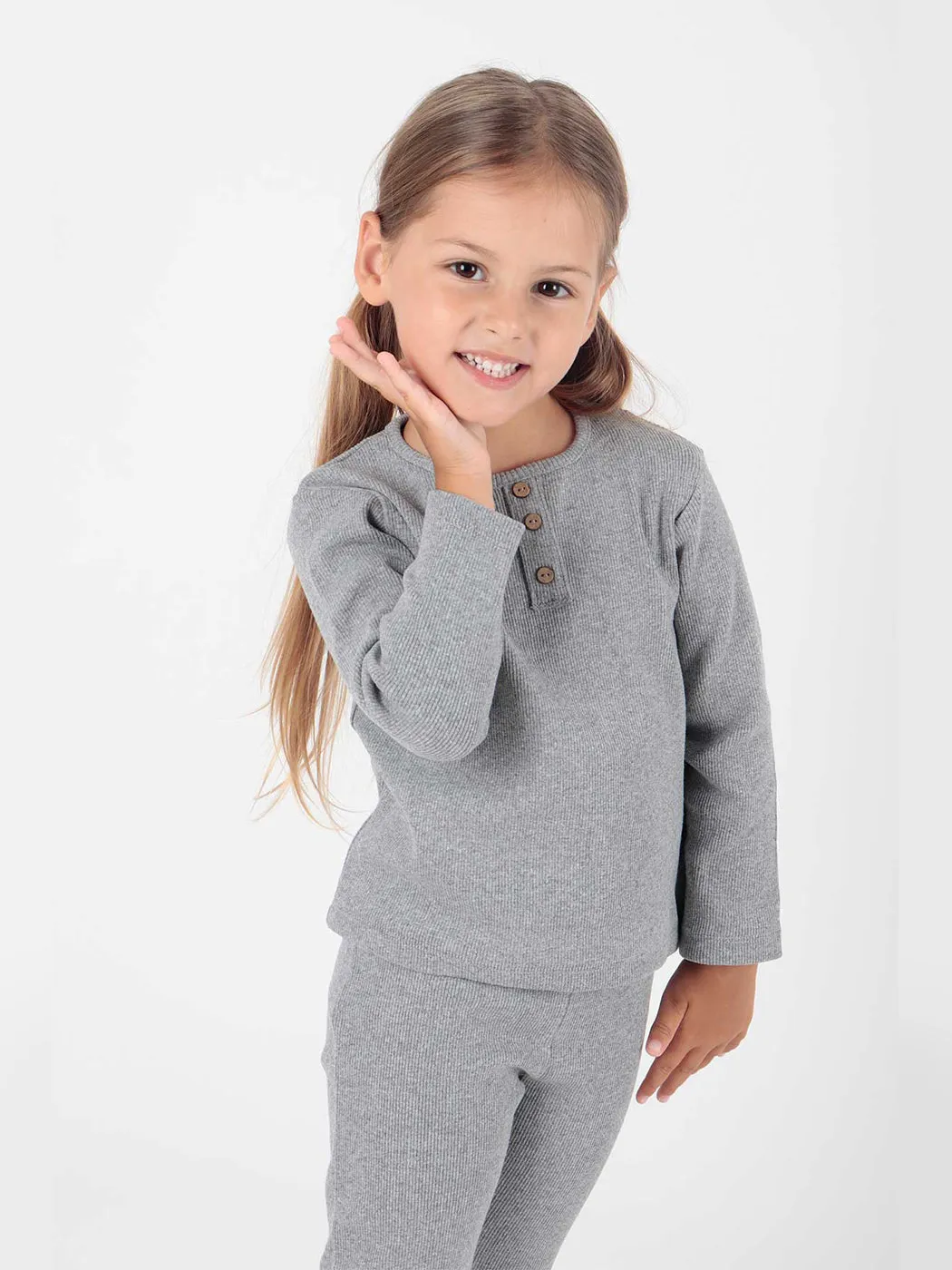 Girl buttoned trend tracksuit team ak2204