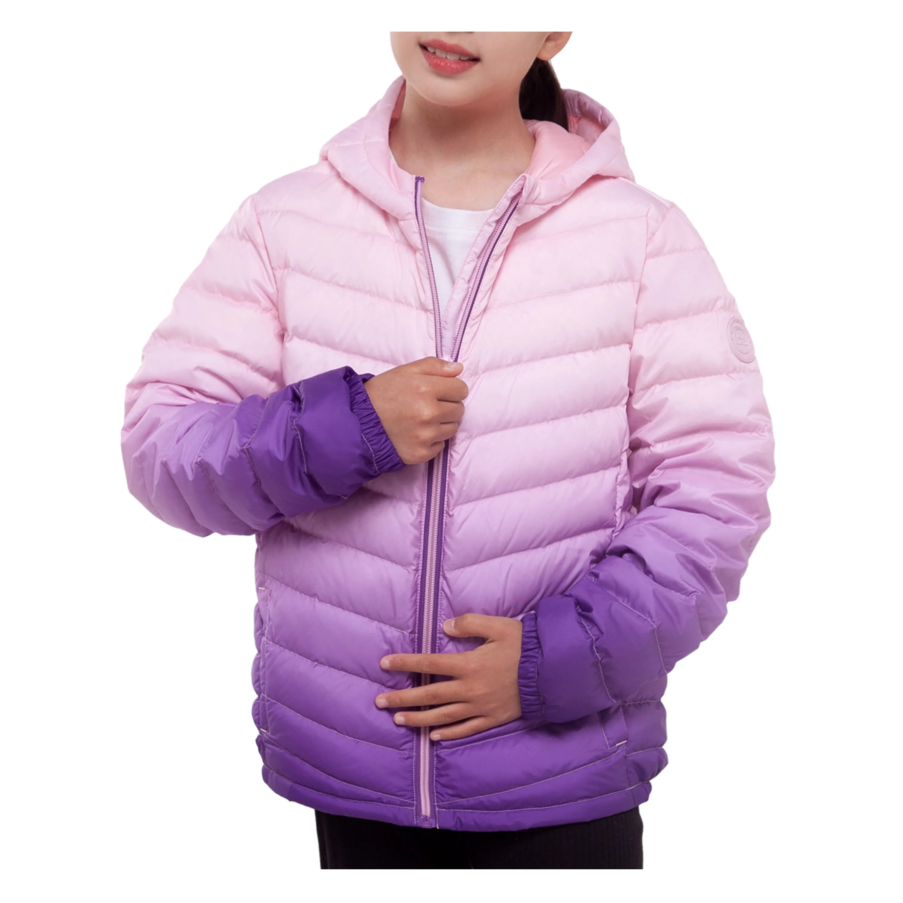 Girls' New Ultra Light Packable Down Puffer Jacket