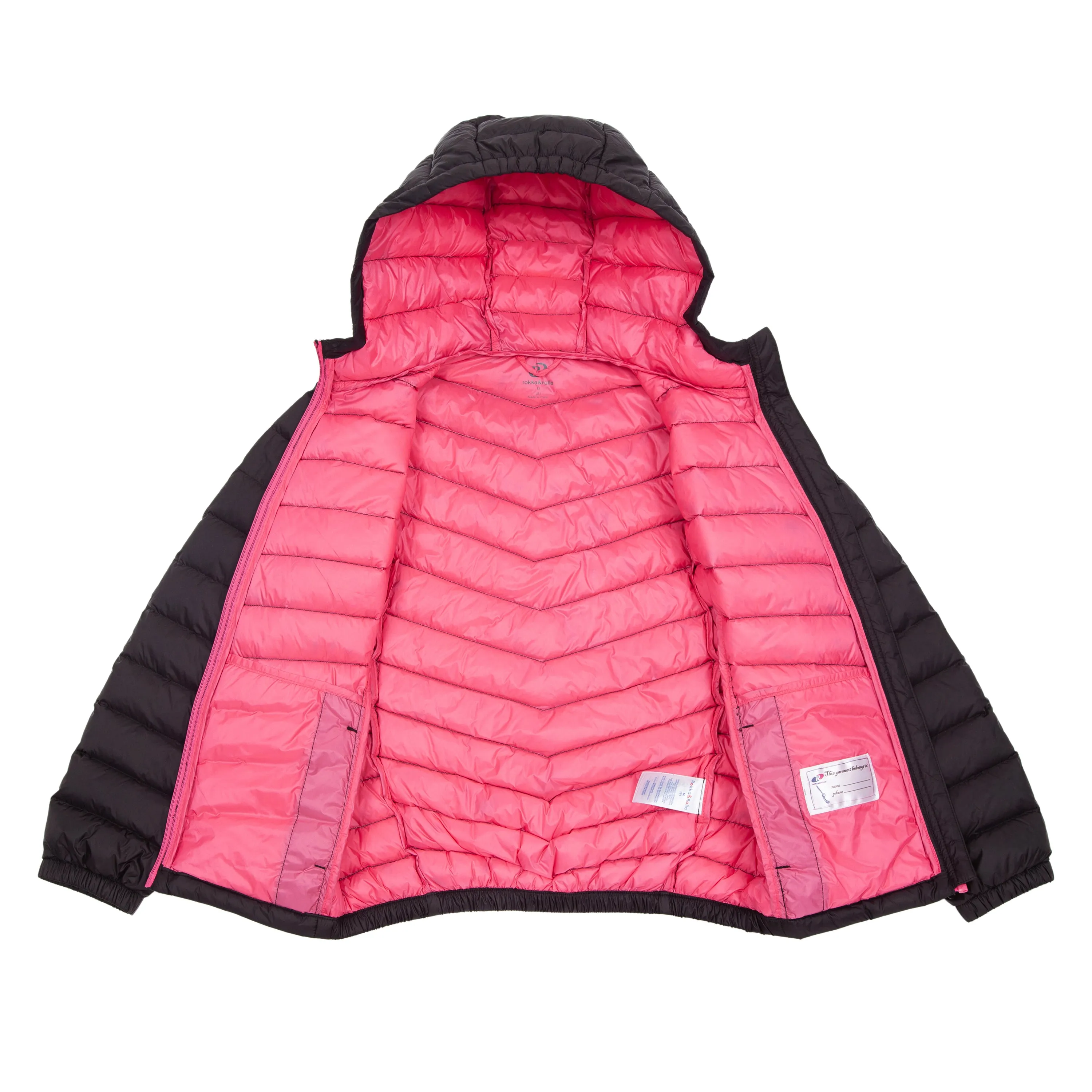 Girls' New Ultra Light Packable Down Puffer Jacket