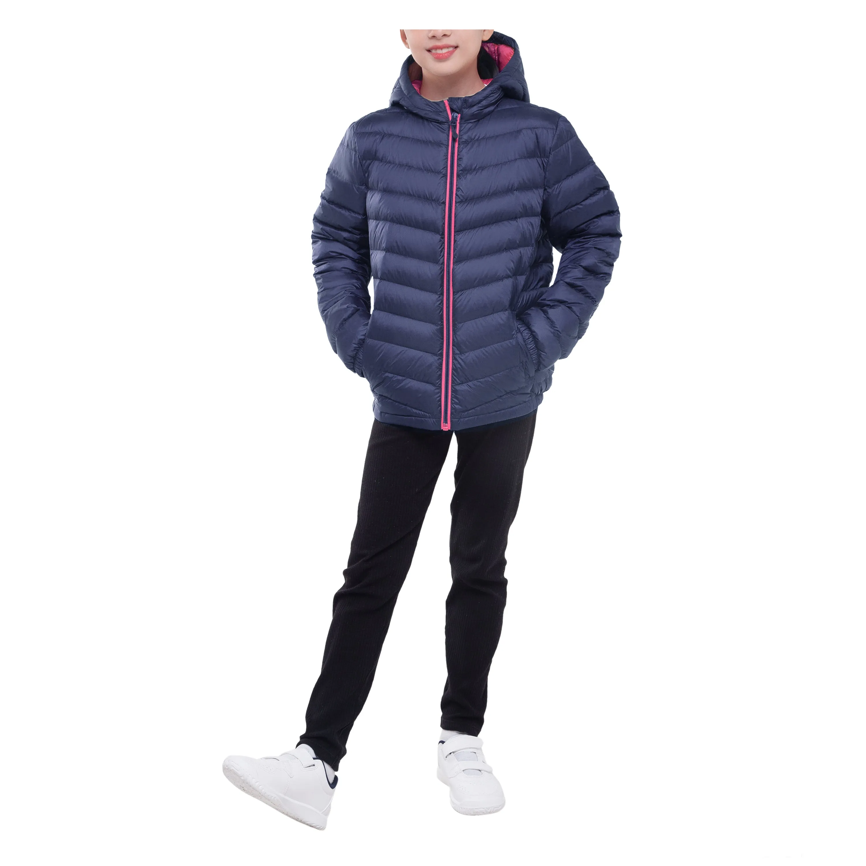 Girls' New Ultra Light Packable Down Puffer Jacket