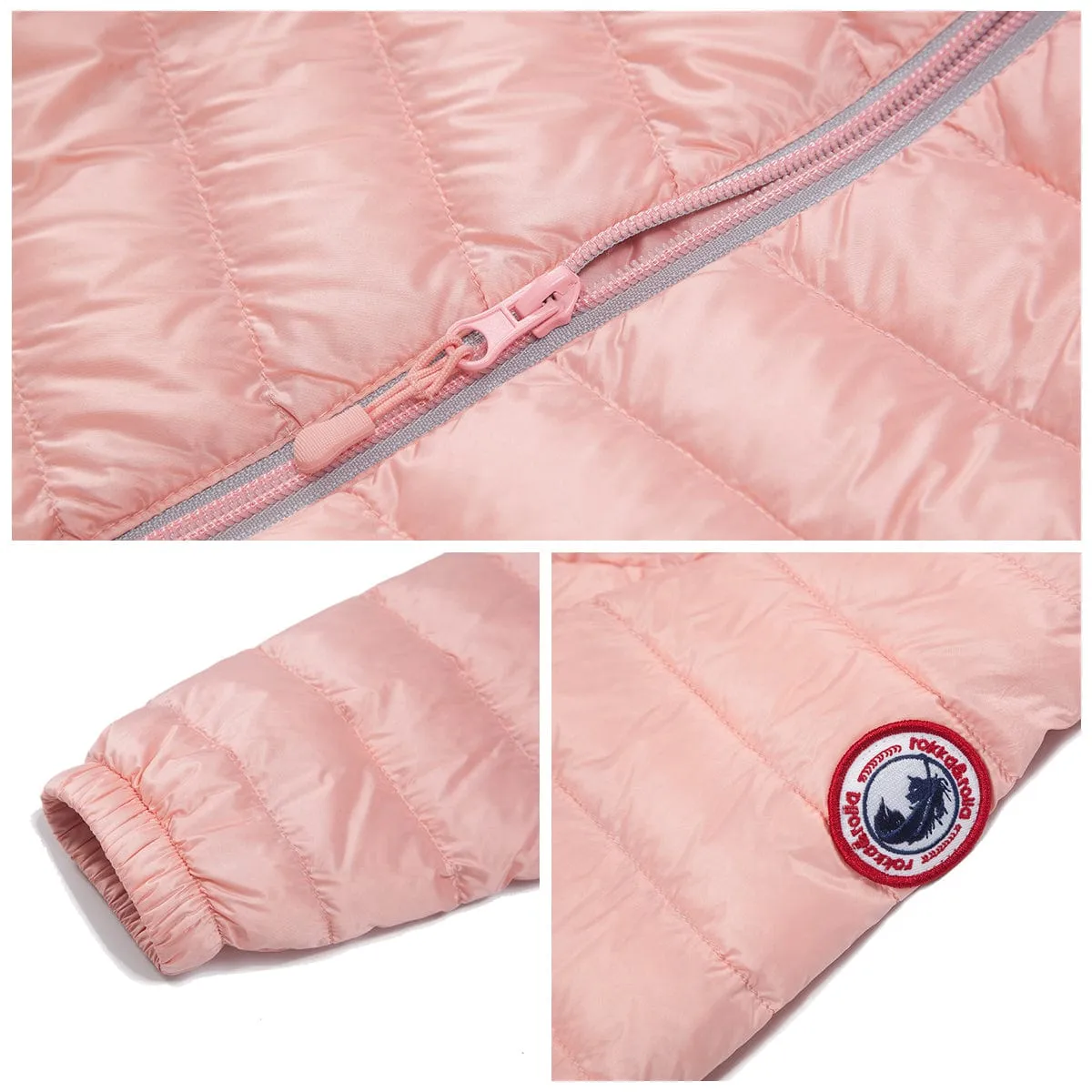 Girls' Ultra Light Packable Down Puffer Jacket