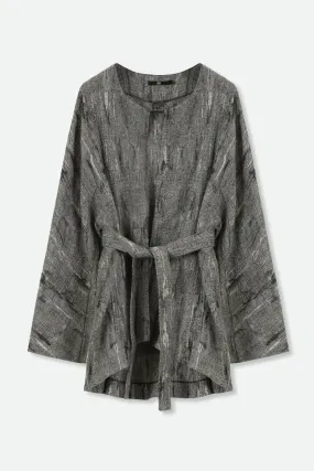 GIULIA COCOON BACK JACKET IN NOVELTY FABRIC