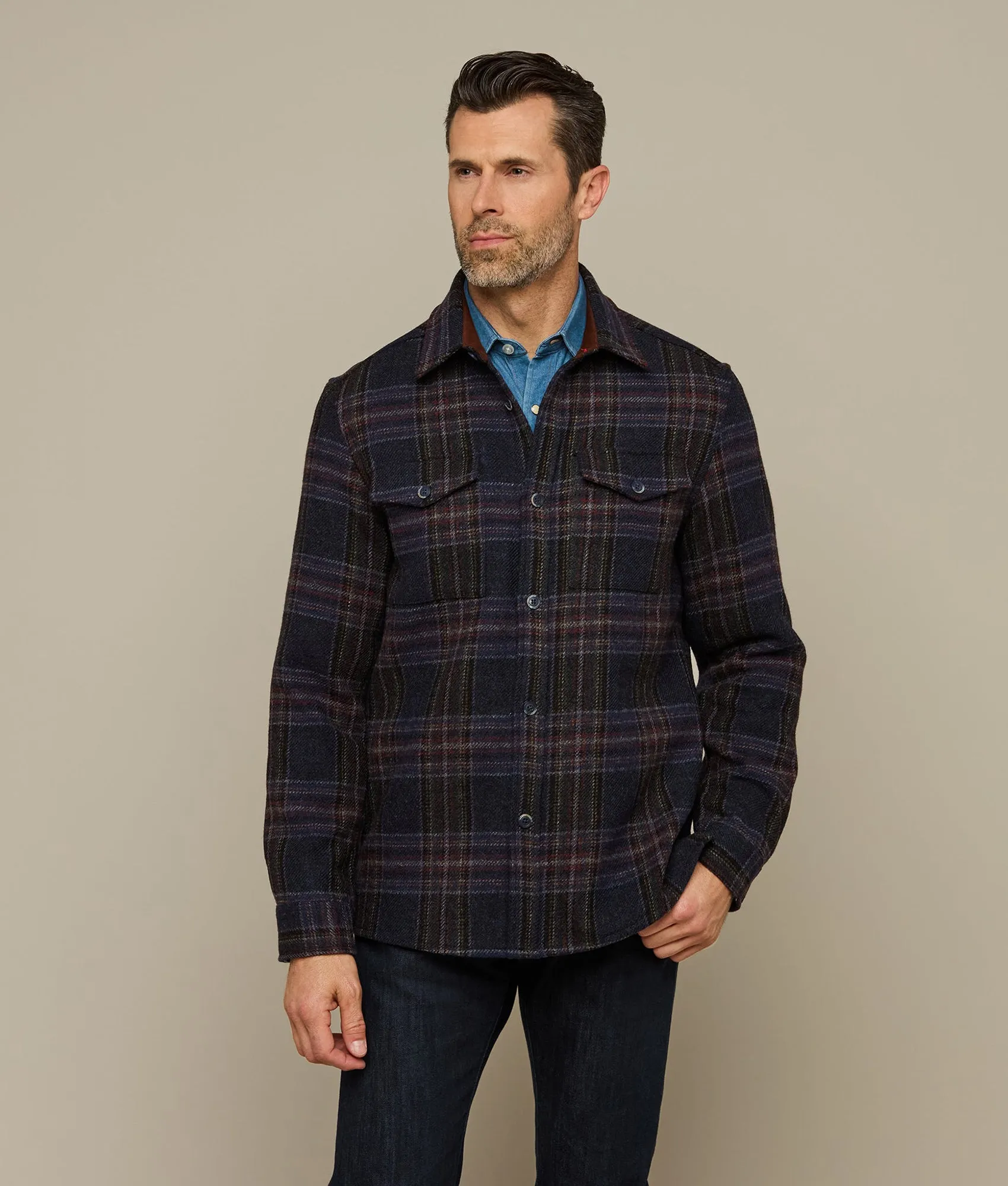 Gordy Chore Coat :: Blue Plaid