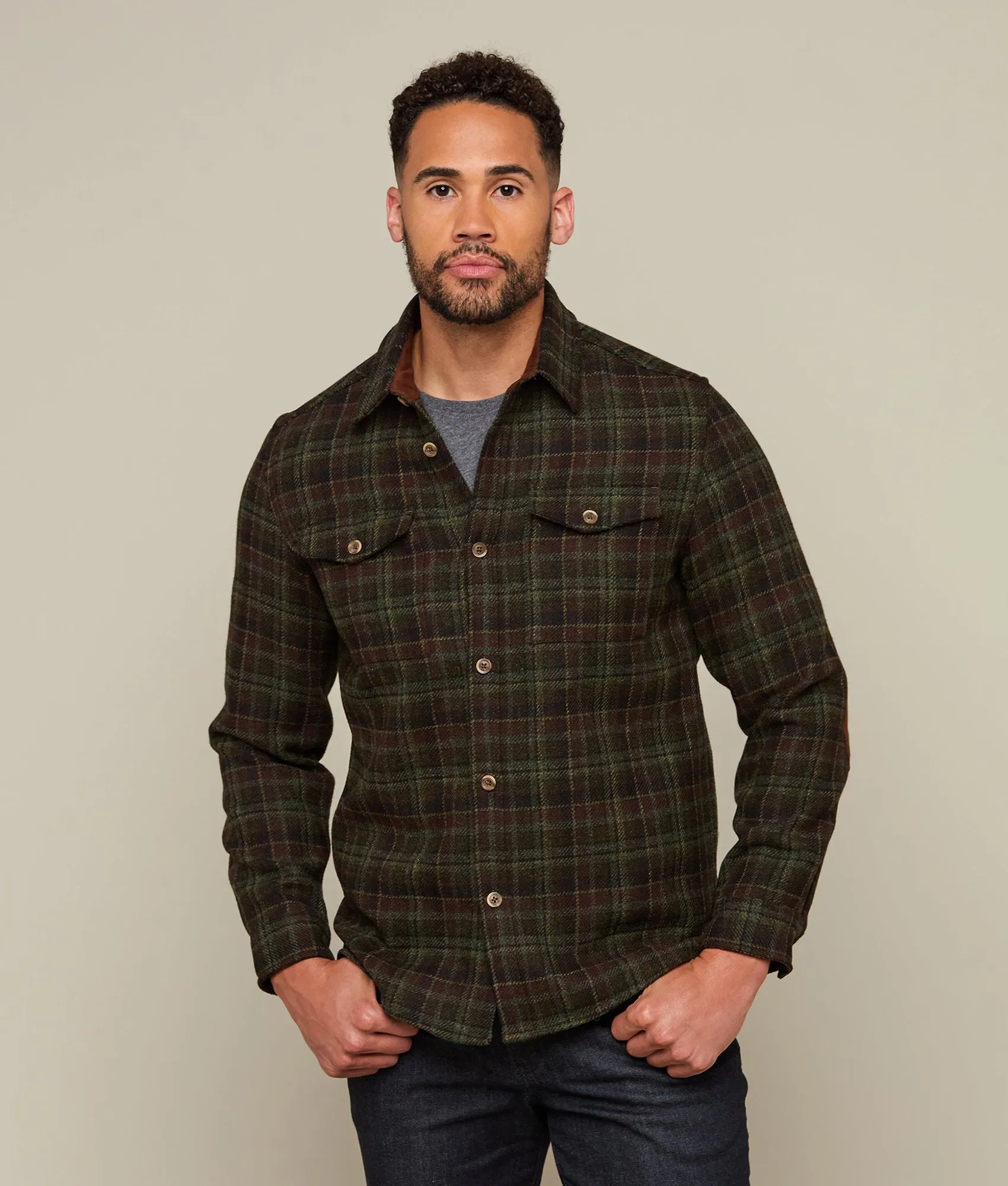 Gordy Chore Coat :: Olive Plaid