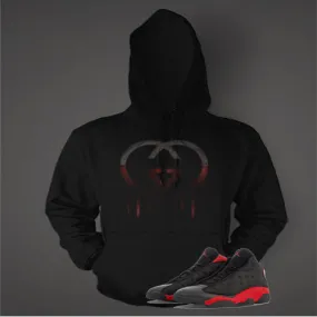 Graphic Pull Over to Match Retro Air Jordan 13 Bred Shoe