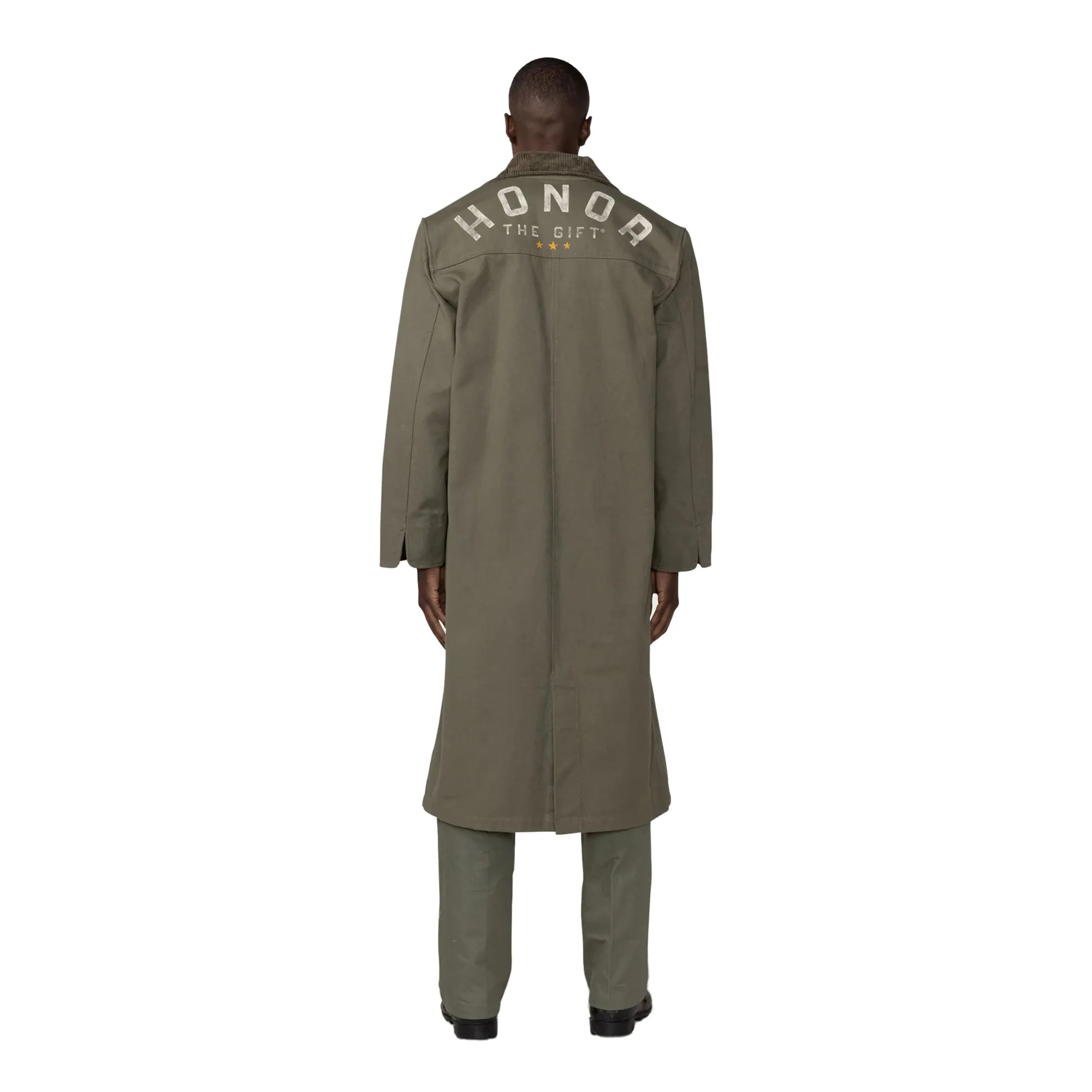 Honor The Gift Mens Honor Canvas Trench Coat