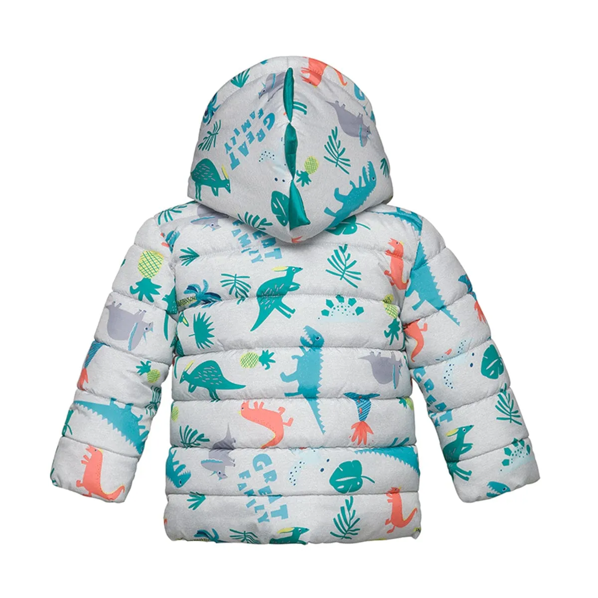 Infant Boys' Fleece Hooded Puffer Jacket