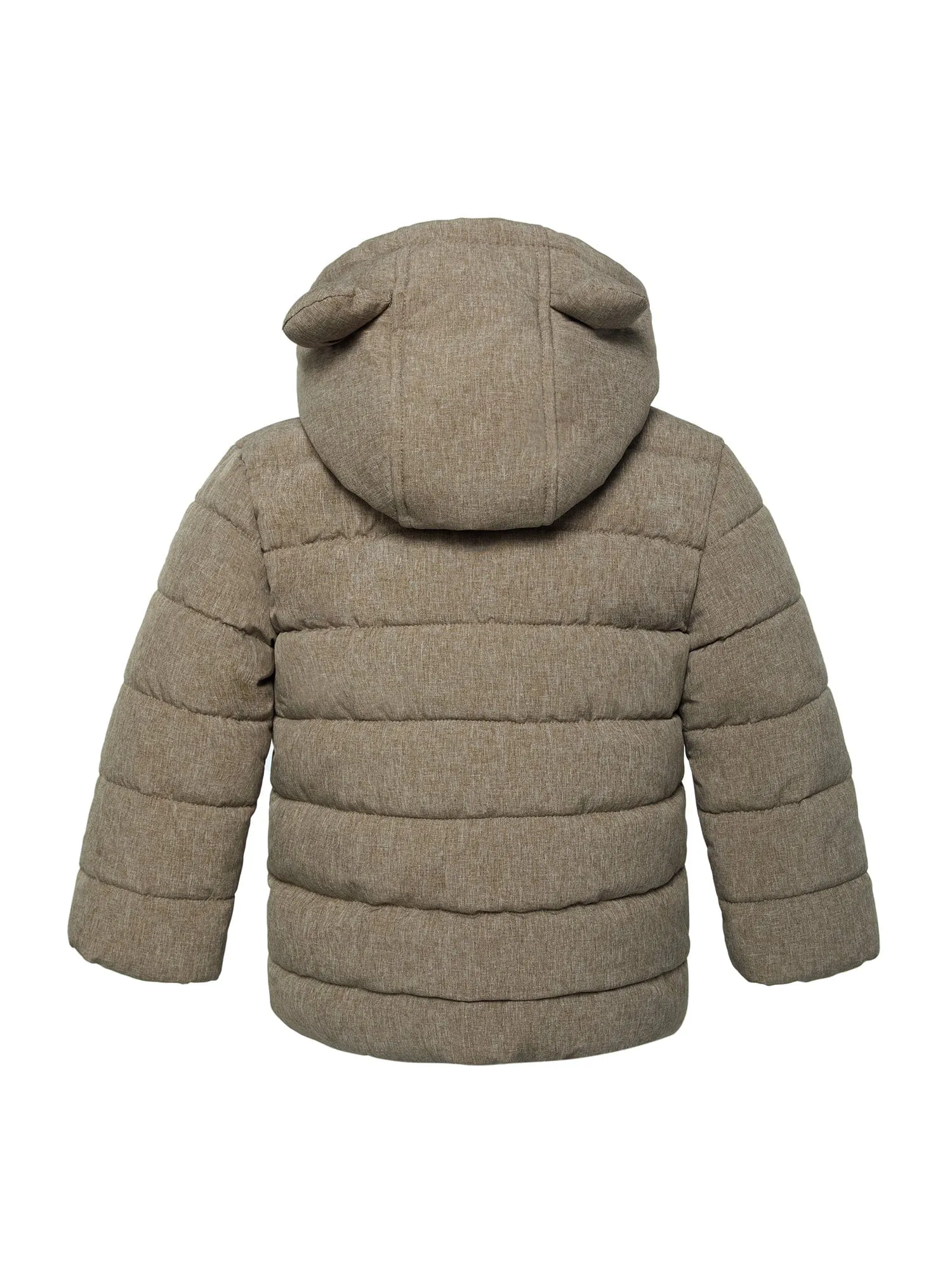 Infant Boys' Fleece Hooded Puffer Jacket