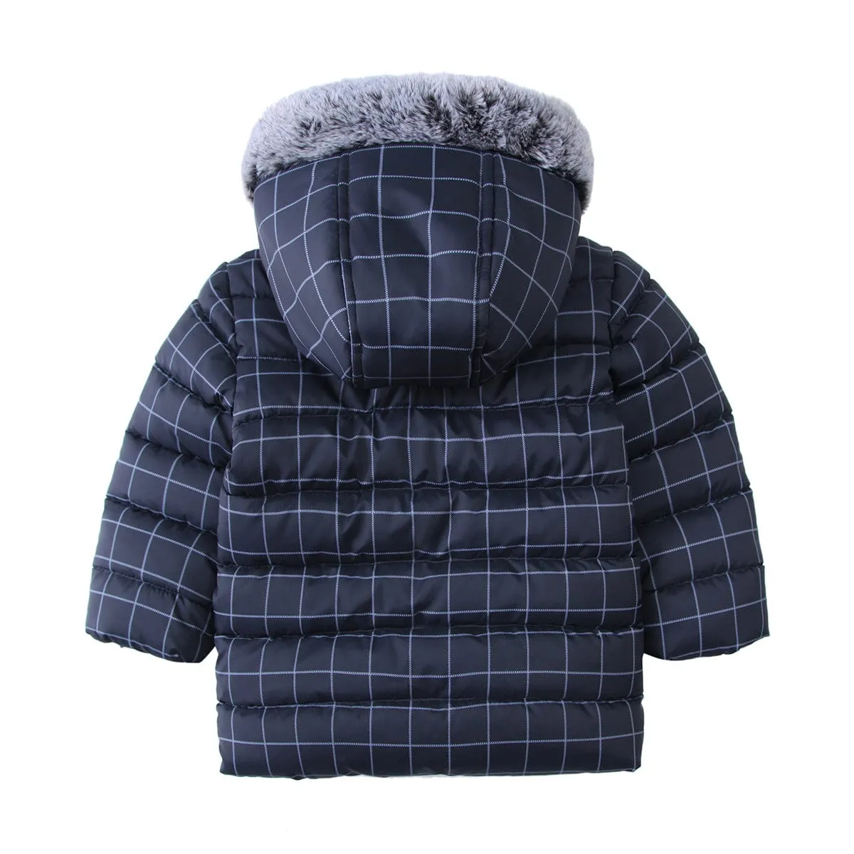 Infant Boys' Fleece Hooded Puffer Jacket