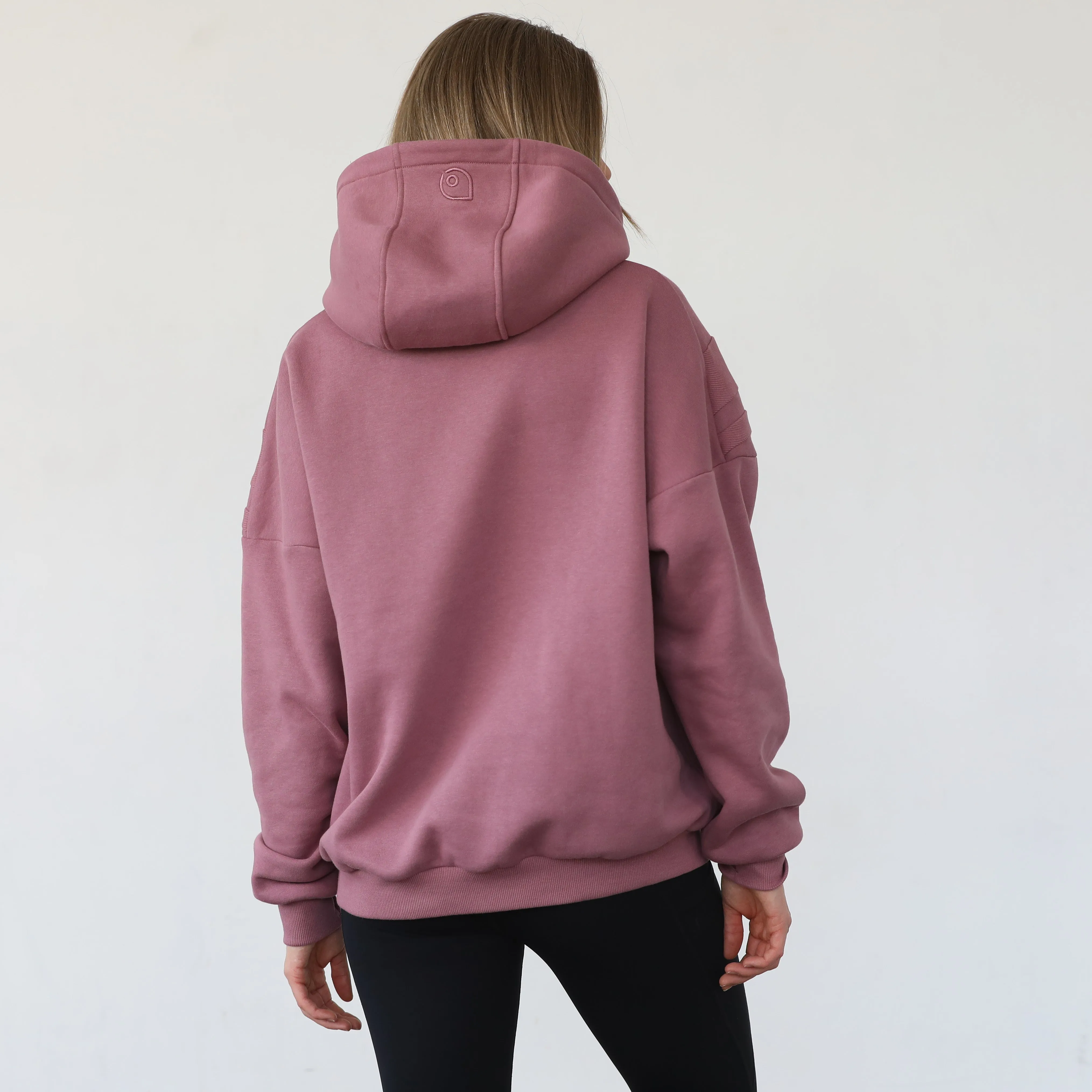 Isabella Ultra Soft Oversized Nursing & Pregnancy Hoodie (Mauve Smoke)