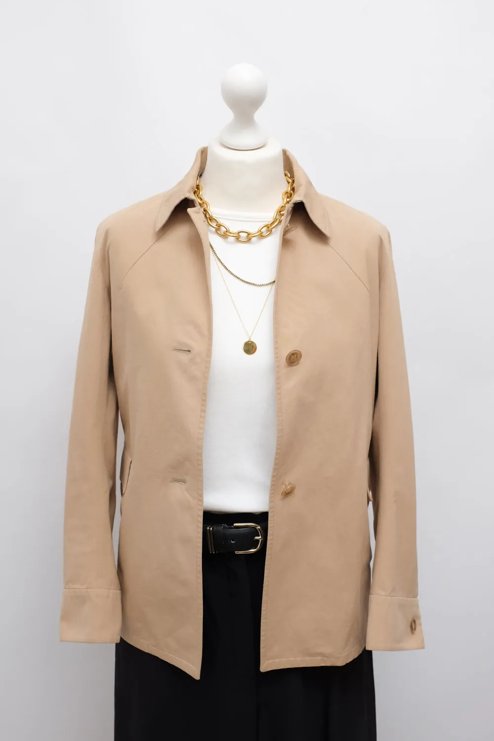 JIL SANDER CARAMEL LIGHT SHIRT JACKET