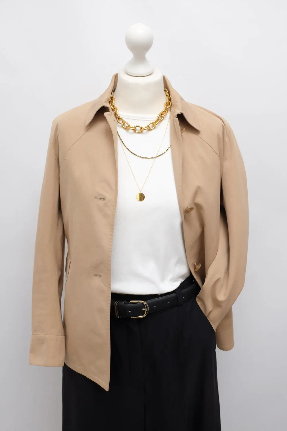 JIL SANDER CARAMEL LIGHT SHIRT JACKET