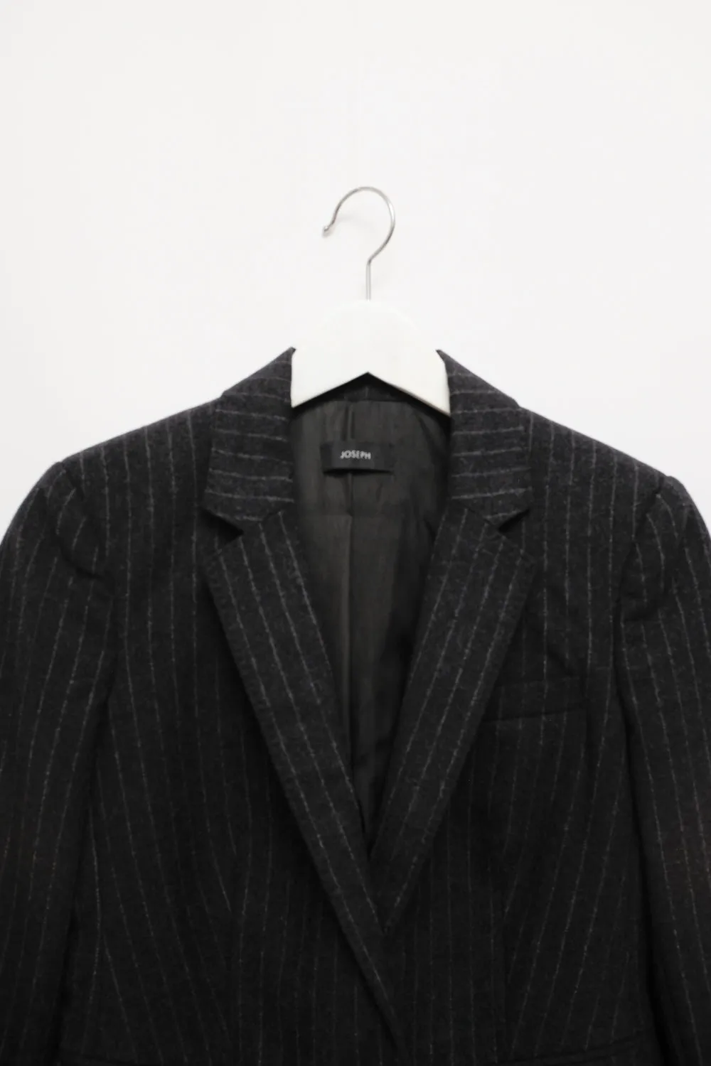 JOSEPH PURE WOOL GREY STRIPES BLAZER