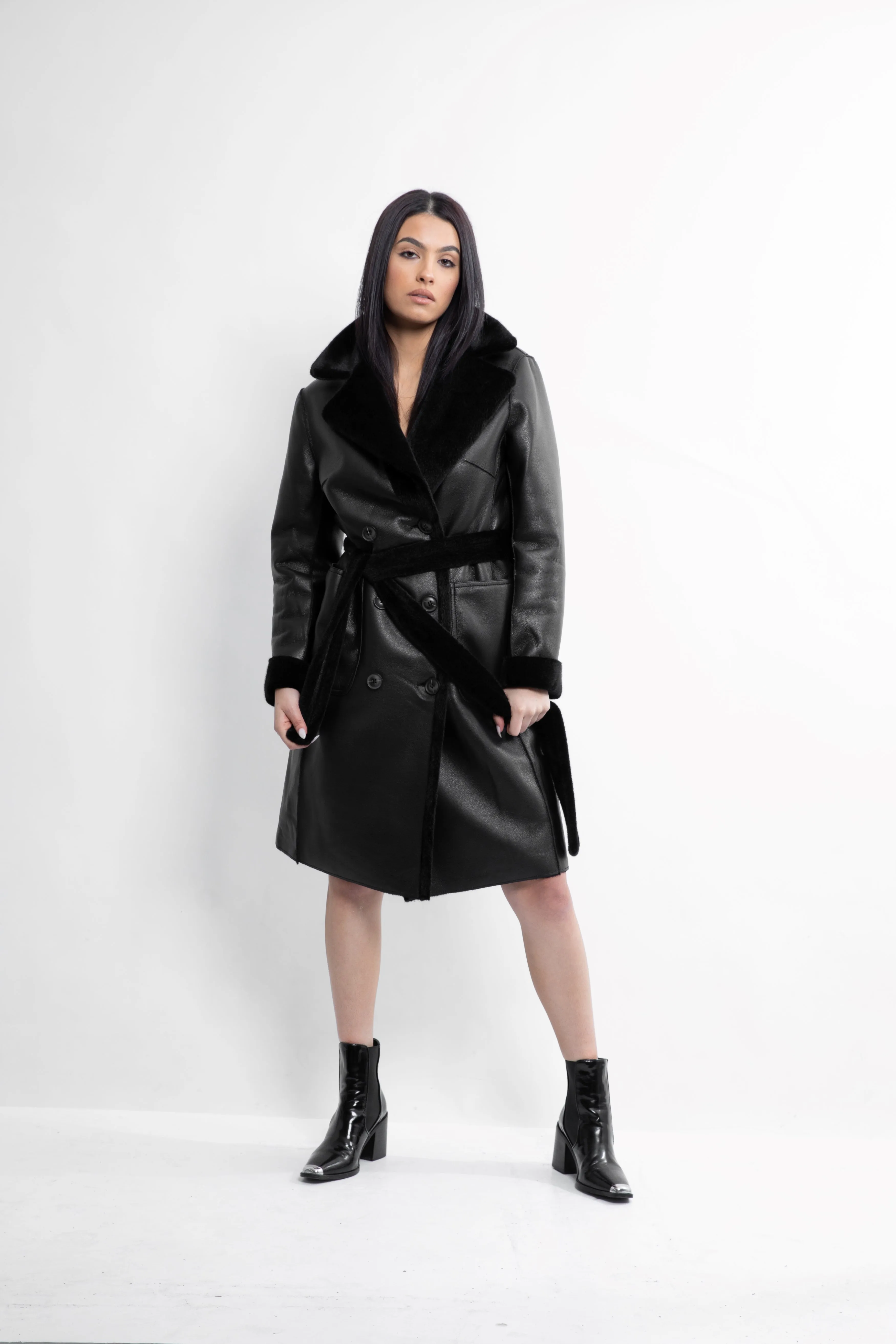 Kennedy Trench Coat Black