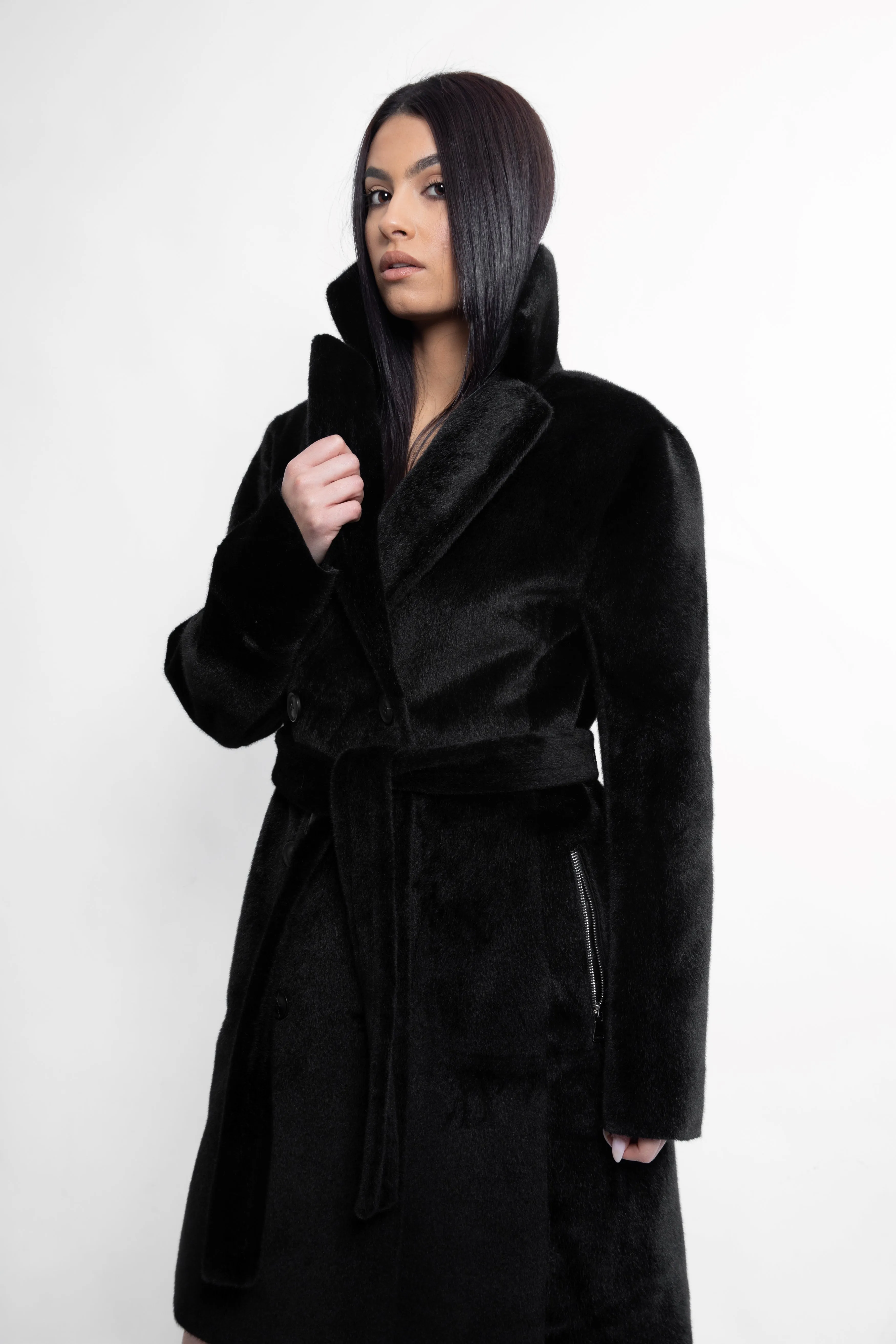 Kennedy Trench Coat Black