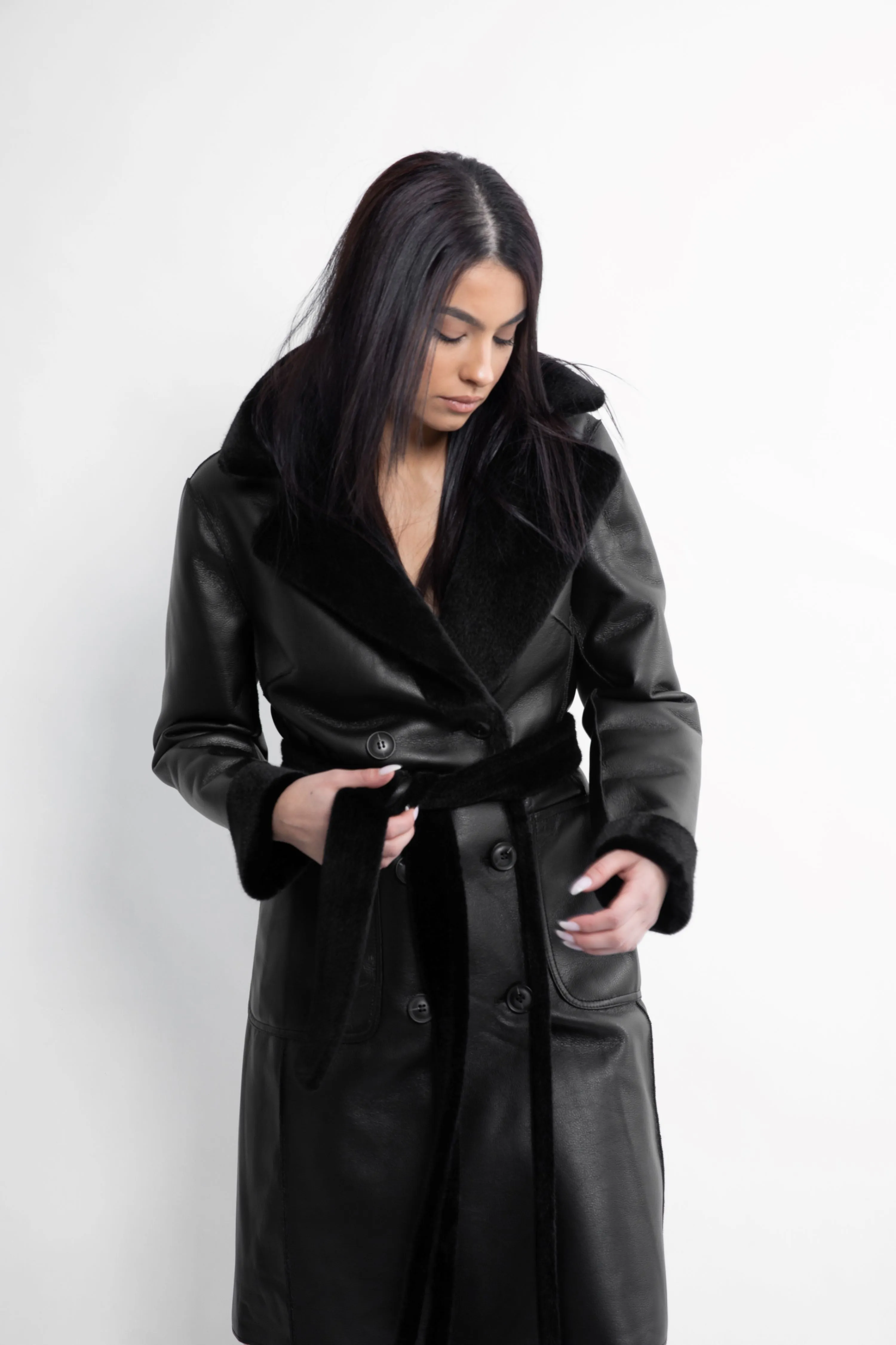 Kennedy Trench Coat Black