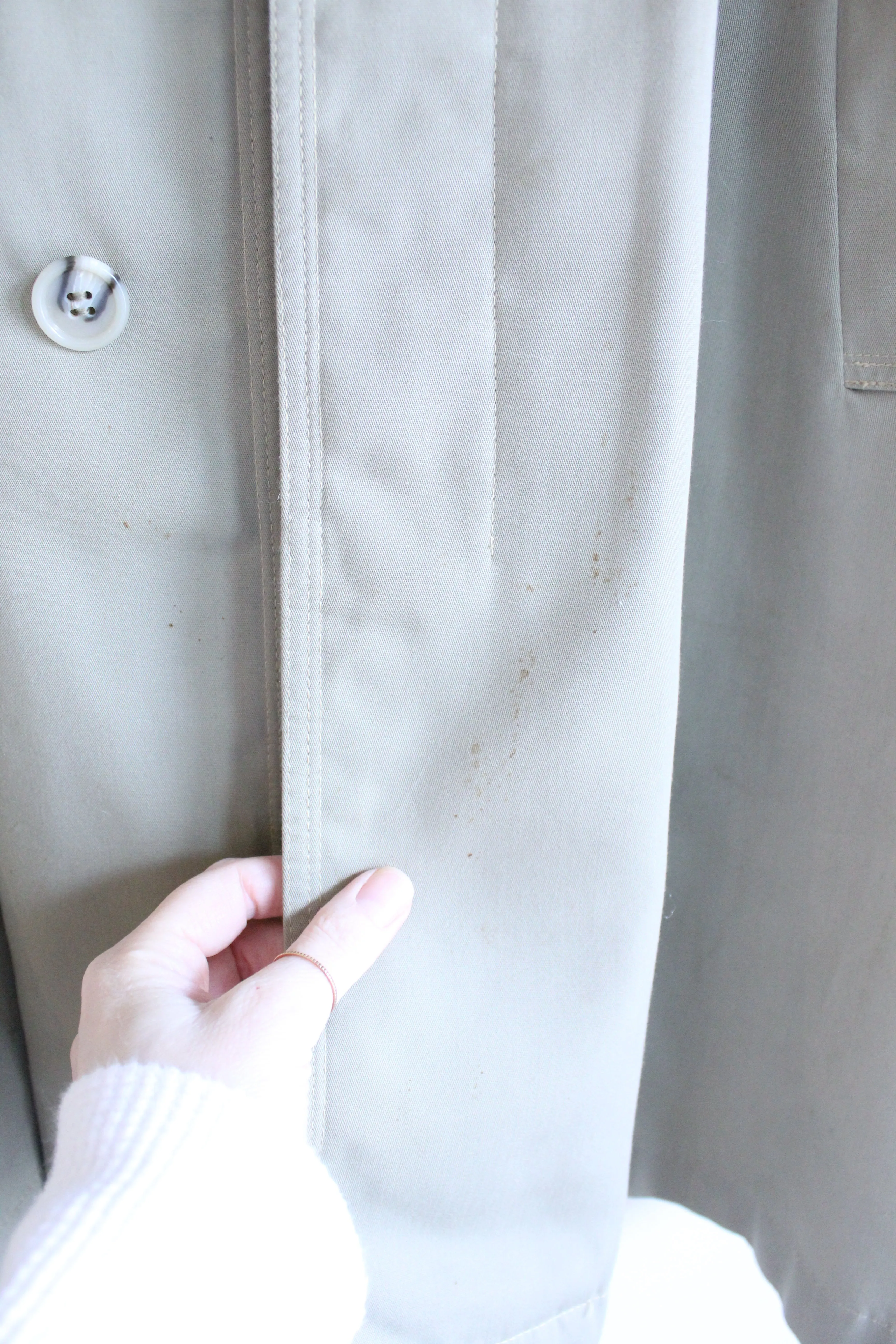 Khaki Vintage Trench Coat