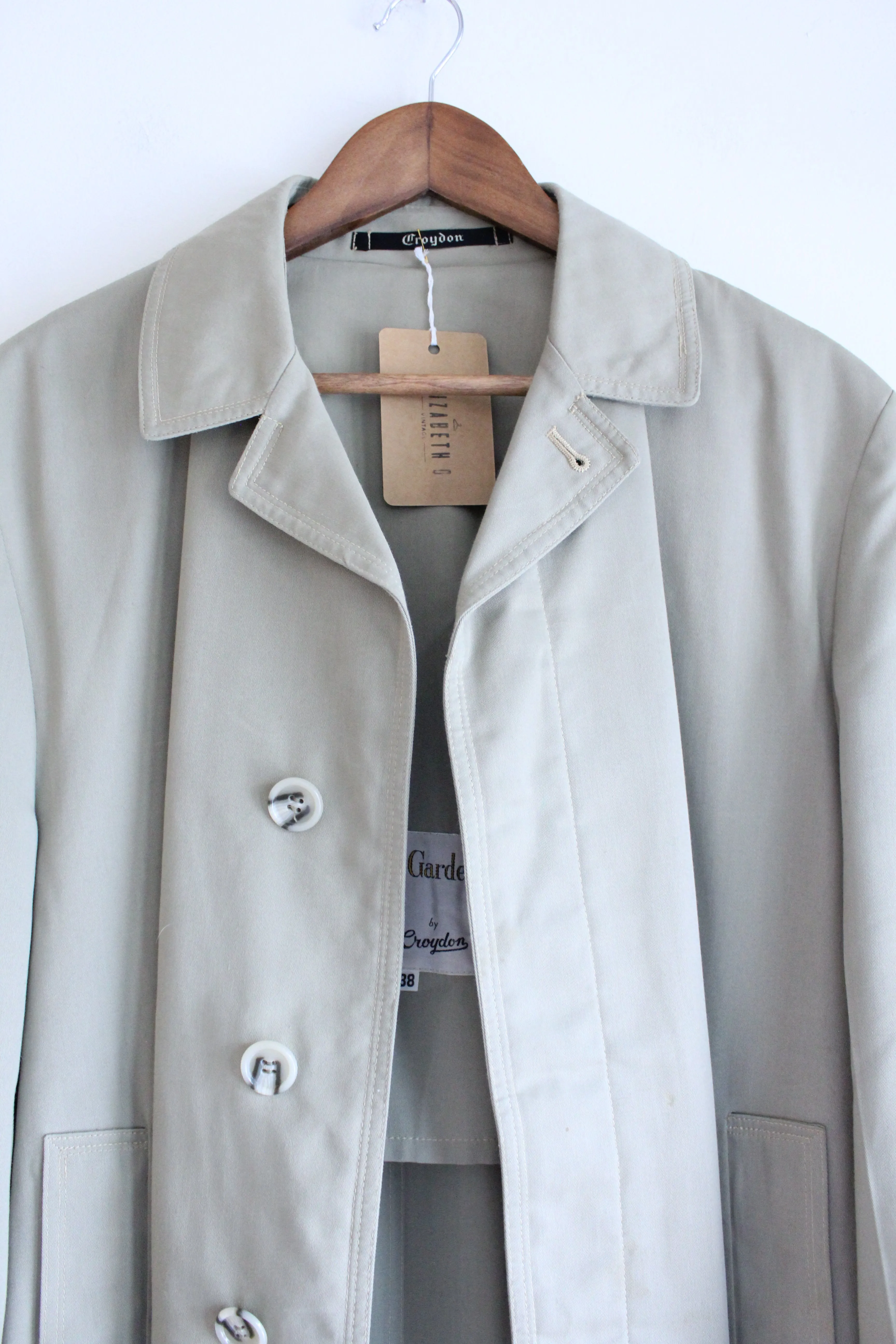 Khaki Vintage Trench Coat