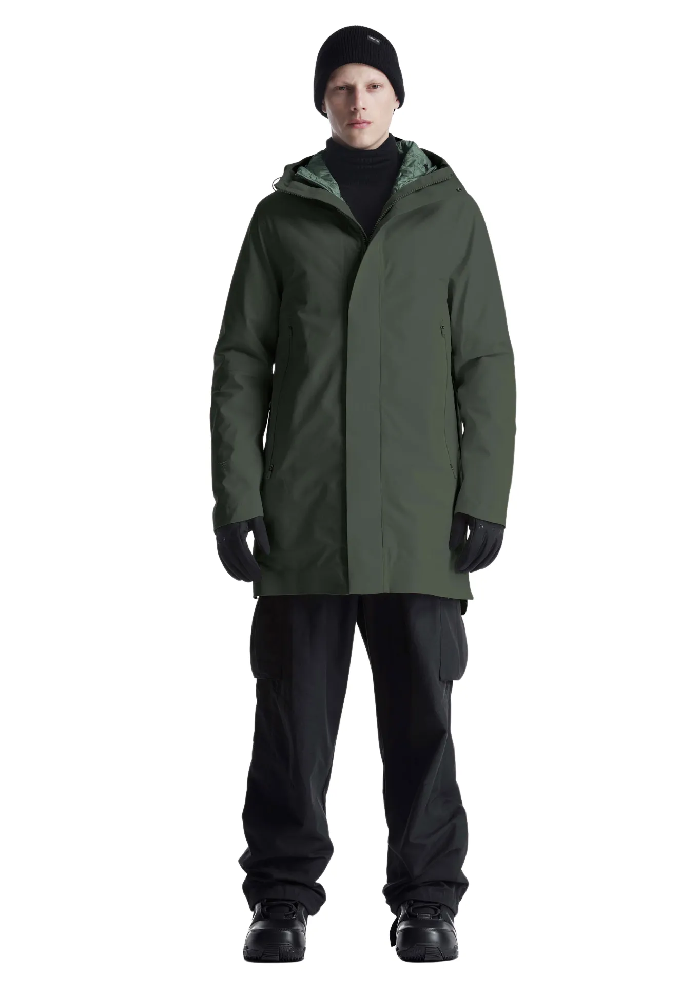 Krakatau 3 in 1 Waterproof Long Coat (Teal Green)