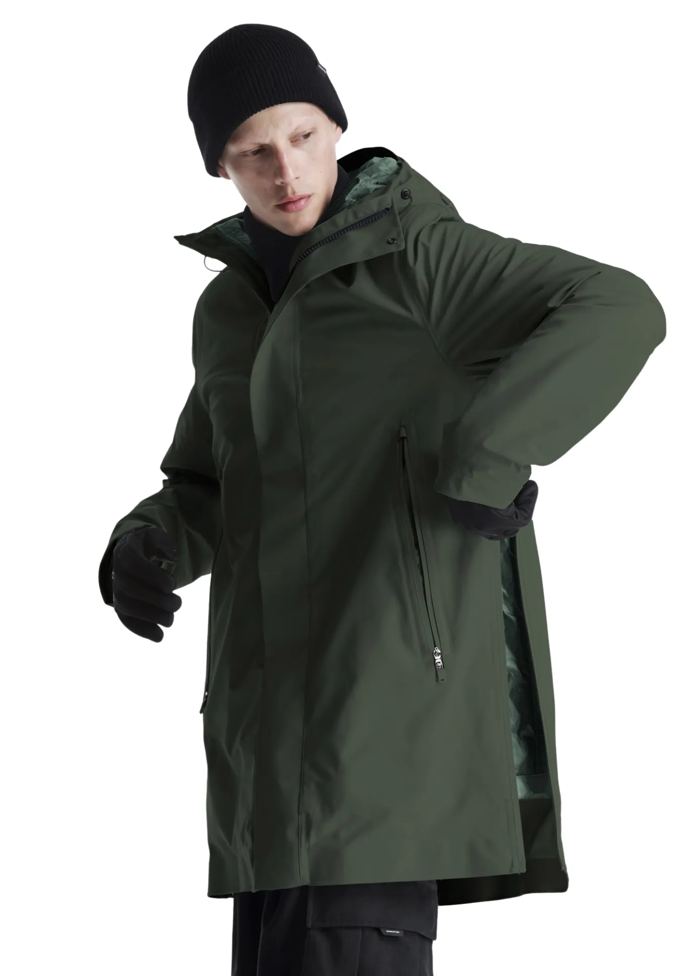 Krakatau 3 in 1 Waterproof Long Coat (Teal Green)