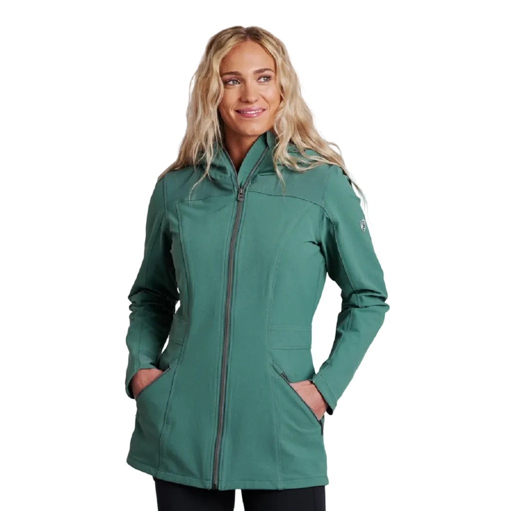 Kuhl Womens Durable Water-Resistant Klash Trench Coat