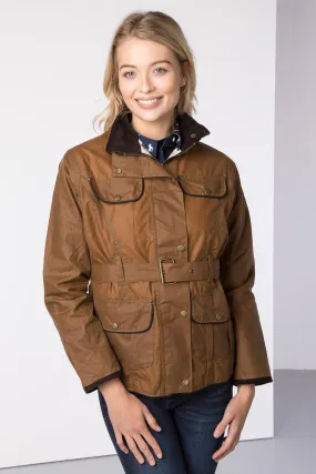 Ladies Belted Wax Jacket - Milly II