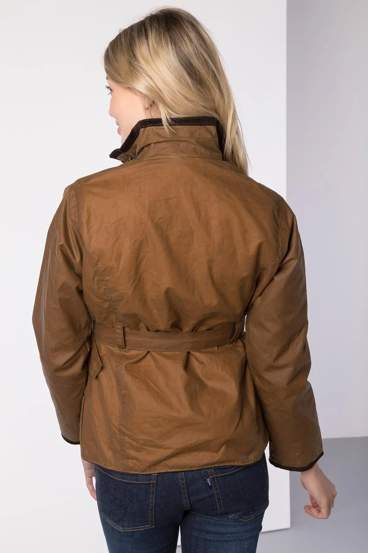 Ladies Belted Wax Jacket - Milly II