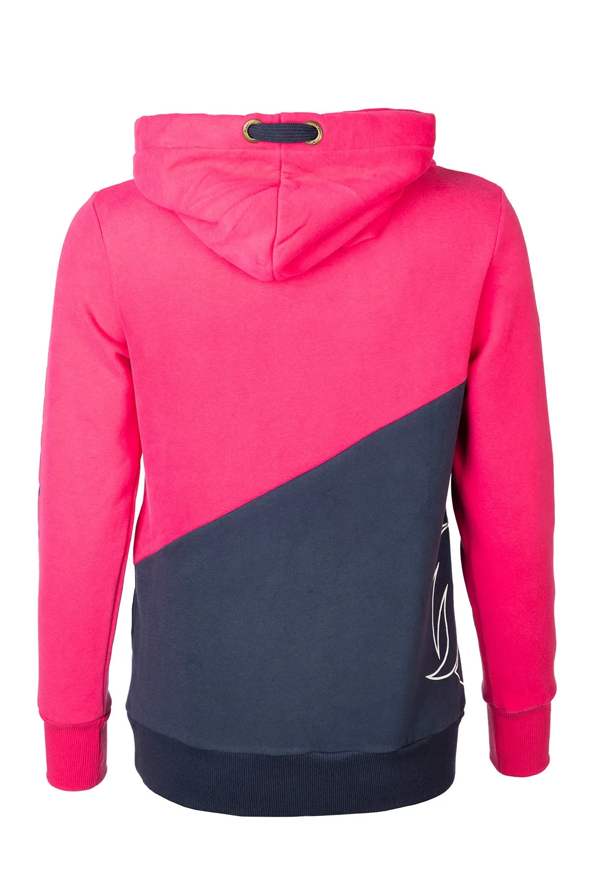 Ladies Diagonal Cross Neck Hoody