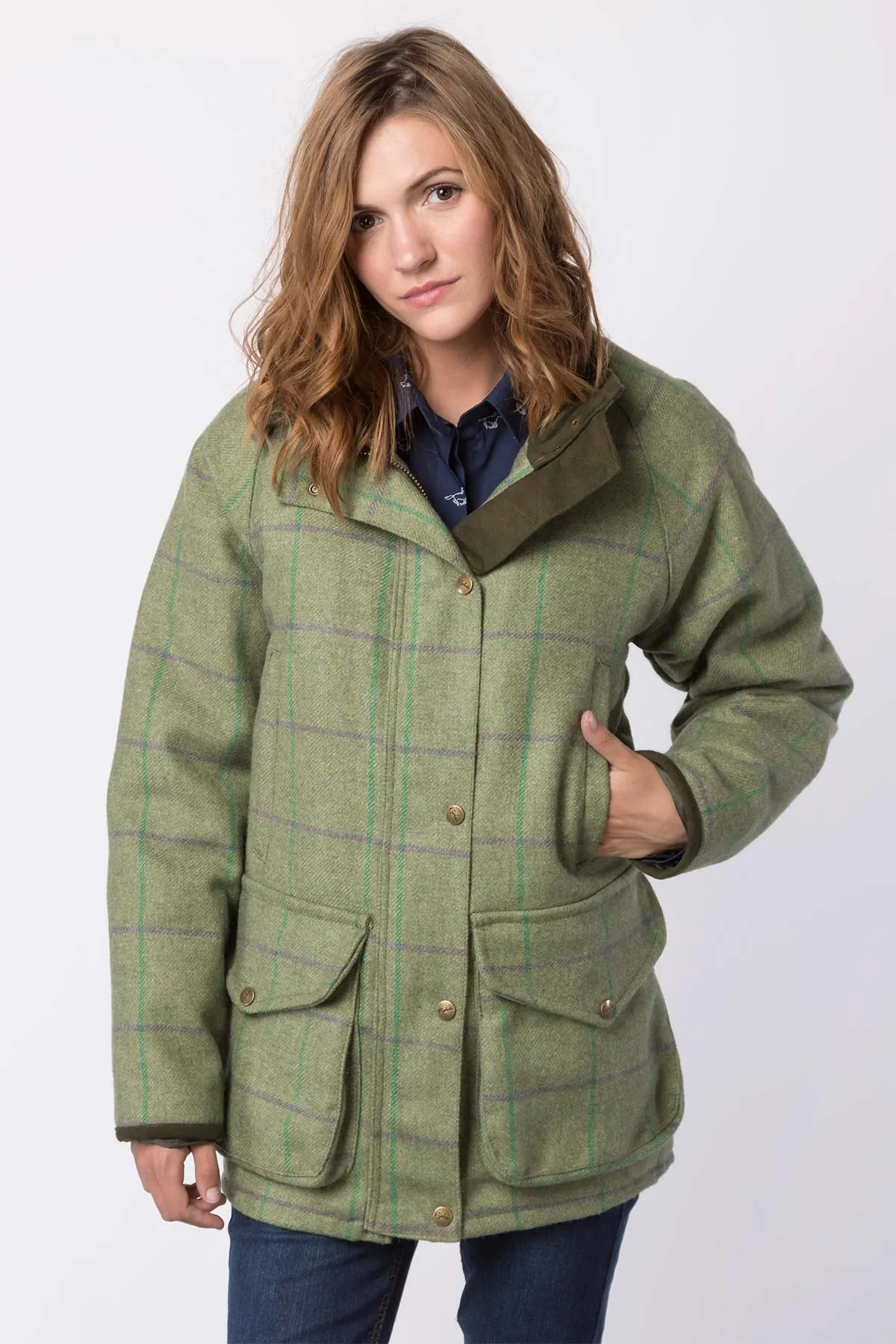 Ladies Long Tweed Coat