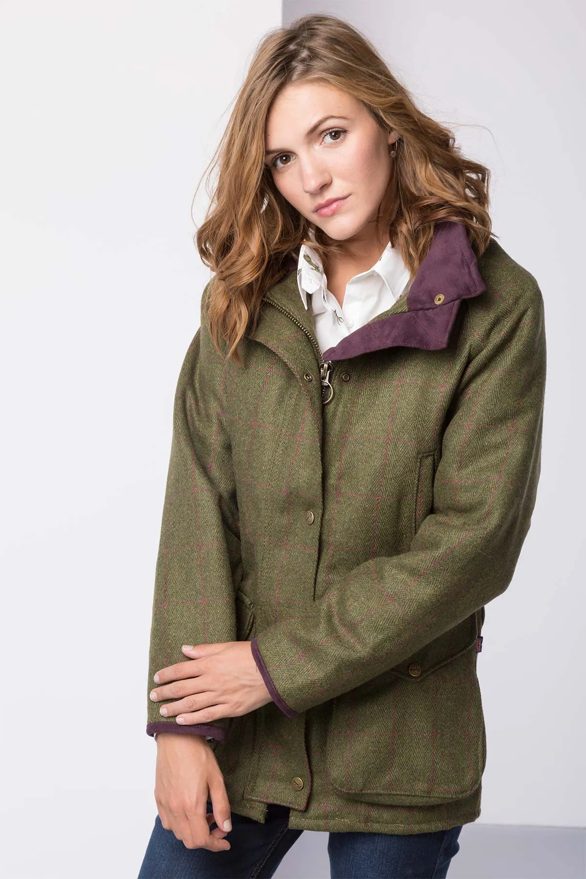 Ladies Long Tweed Coat