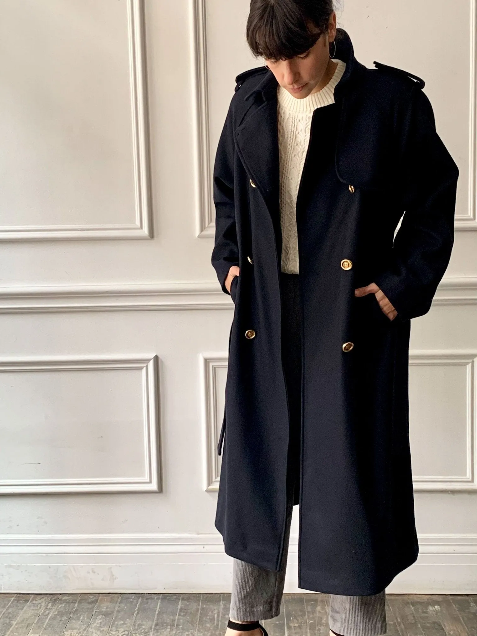 Les Prairies de Paris - Imper Gadget Coat in Midnight Blue