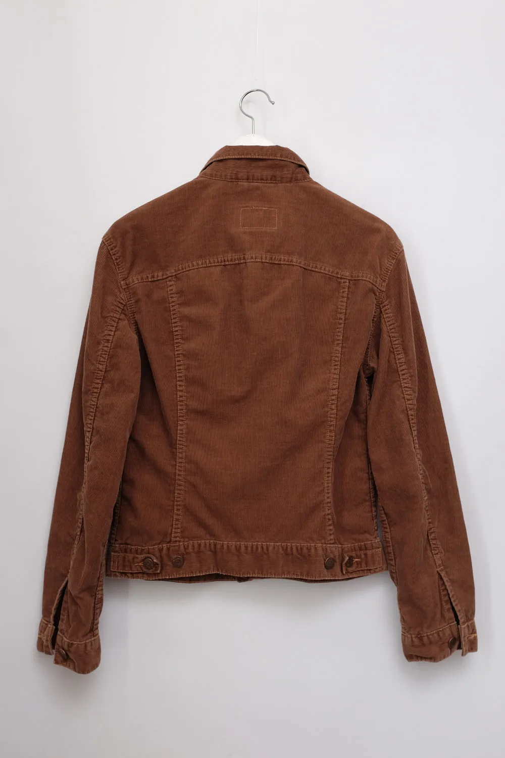 LIGHTWEIGHT CORDUROY CHOCOLATE LEVIS JACKET