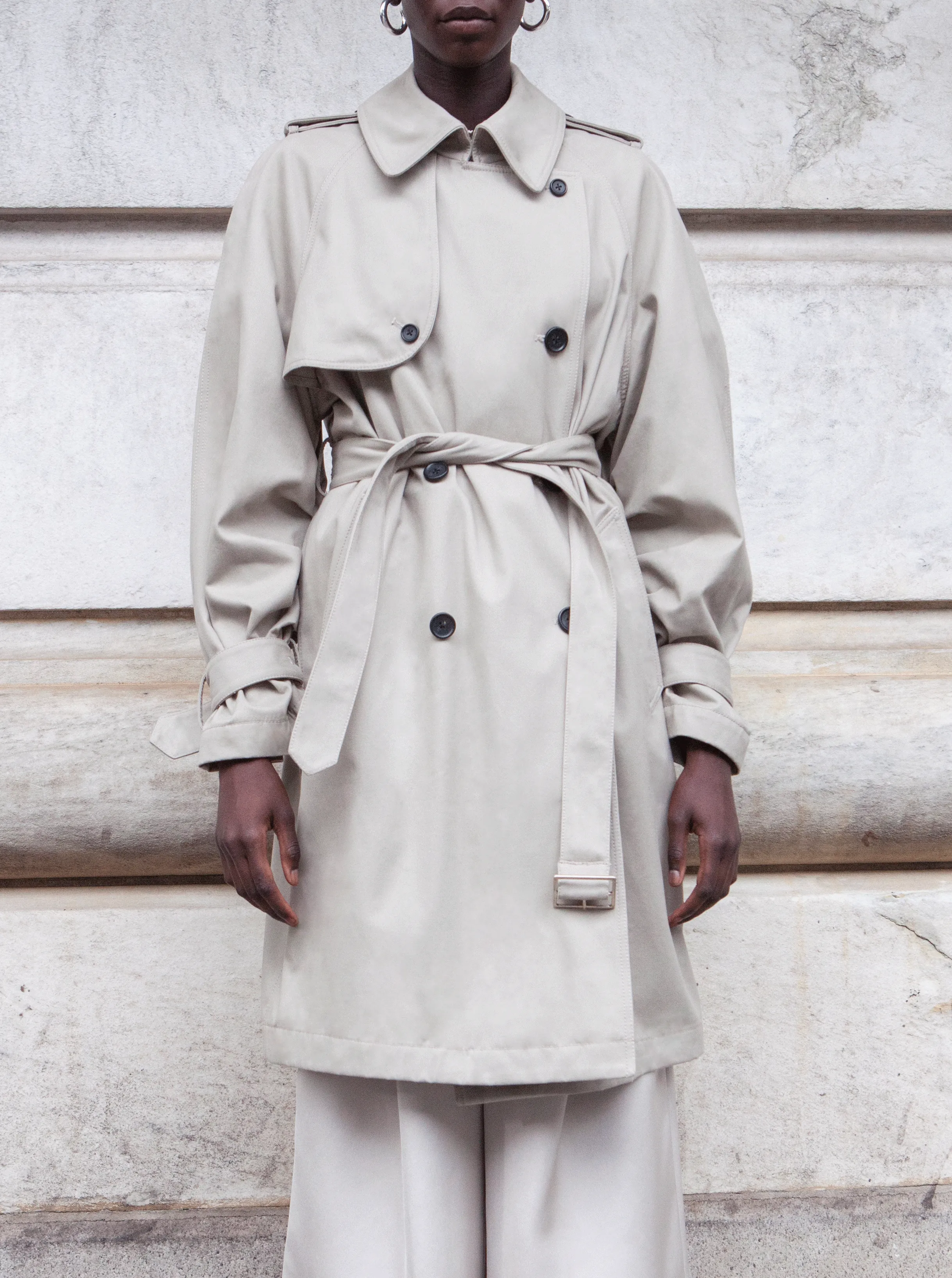 LONG YORK TRENCH COAT, KHAKI