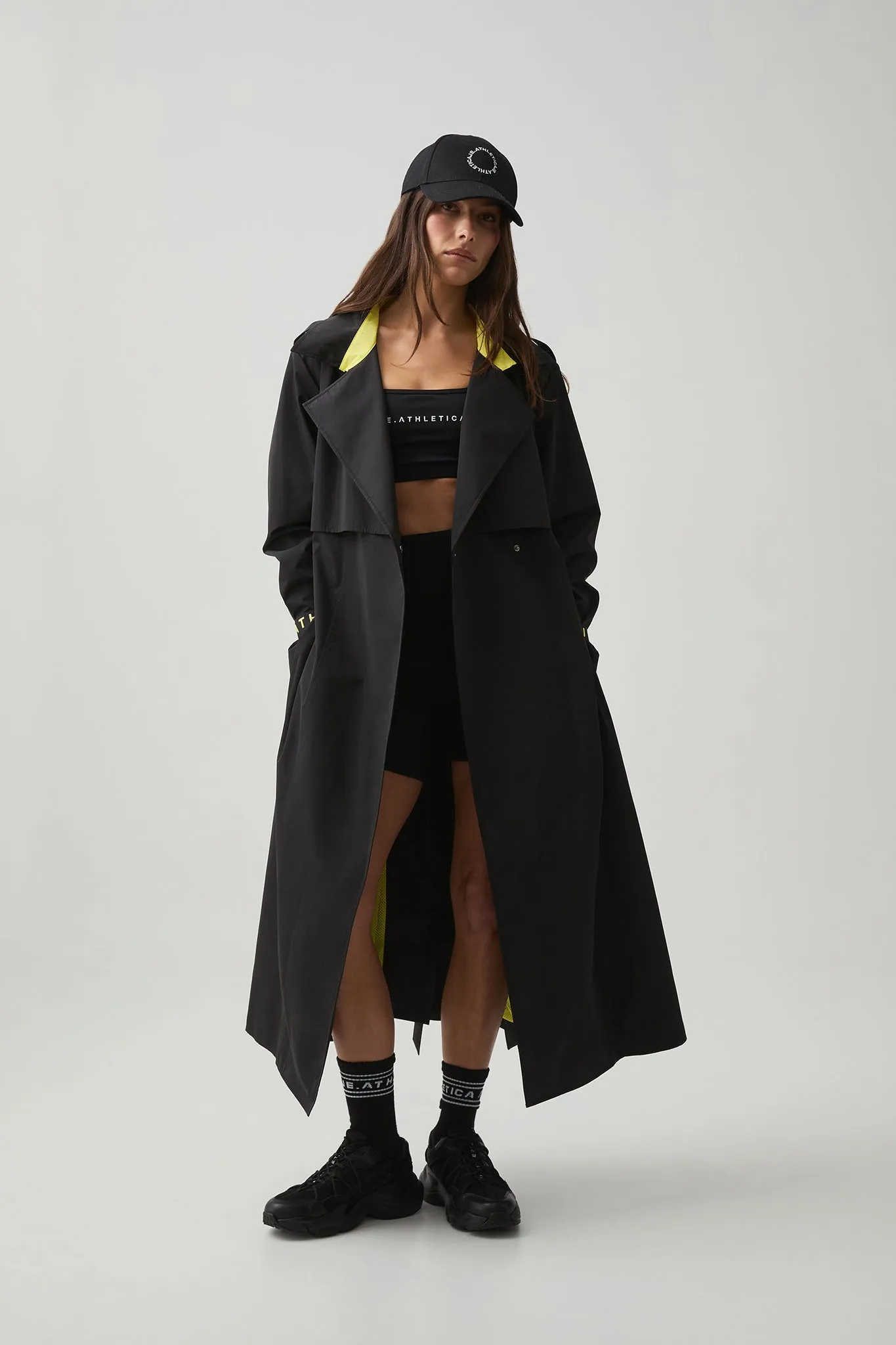 Longline Wrap Trench Coat 705