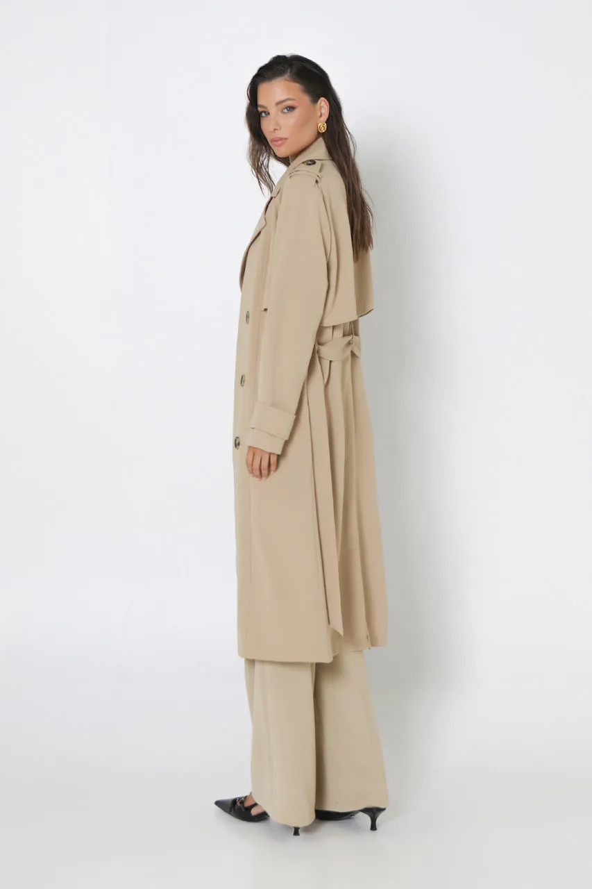 Marissa Trench Coat | Sand