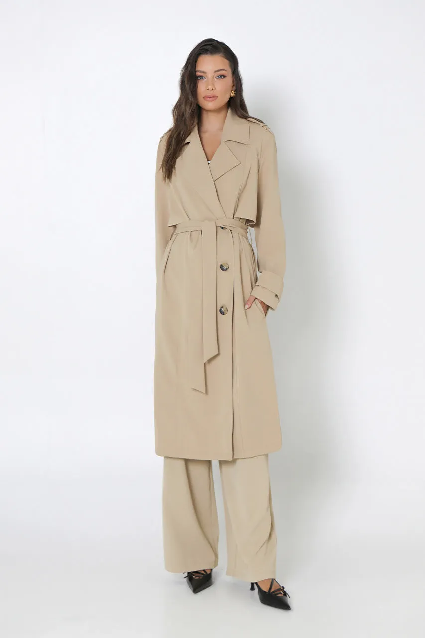 Marissa Trench Coat | Sand