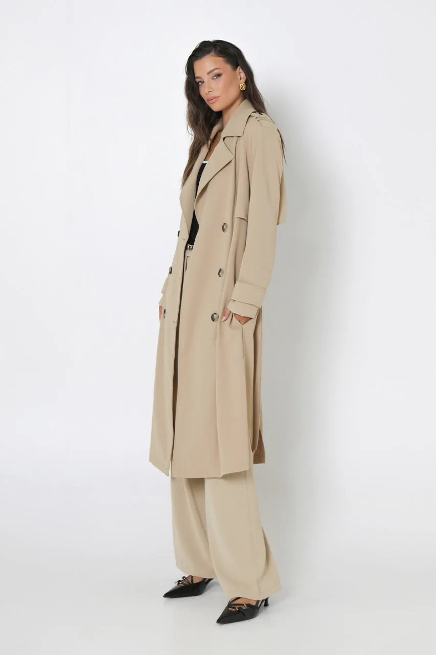 Marissa Trench Coat | Sand